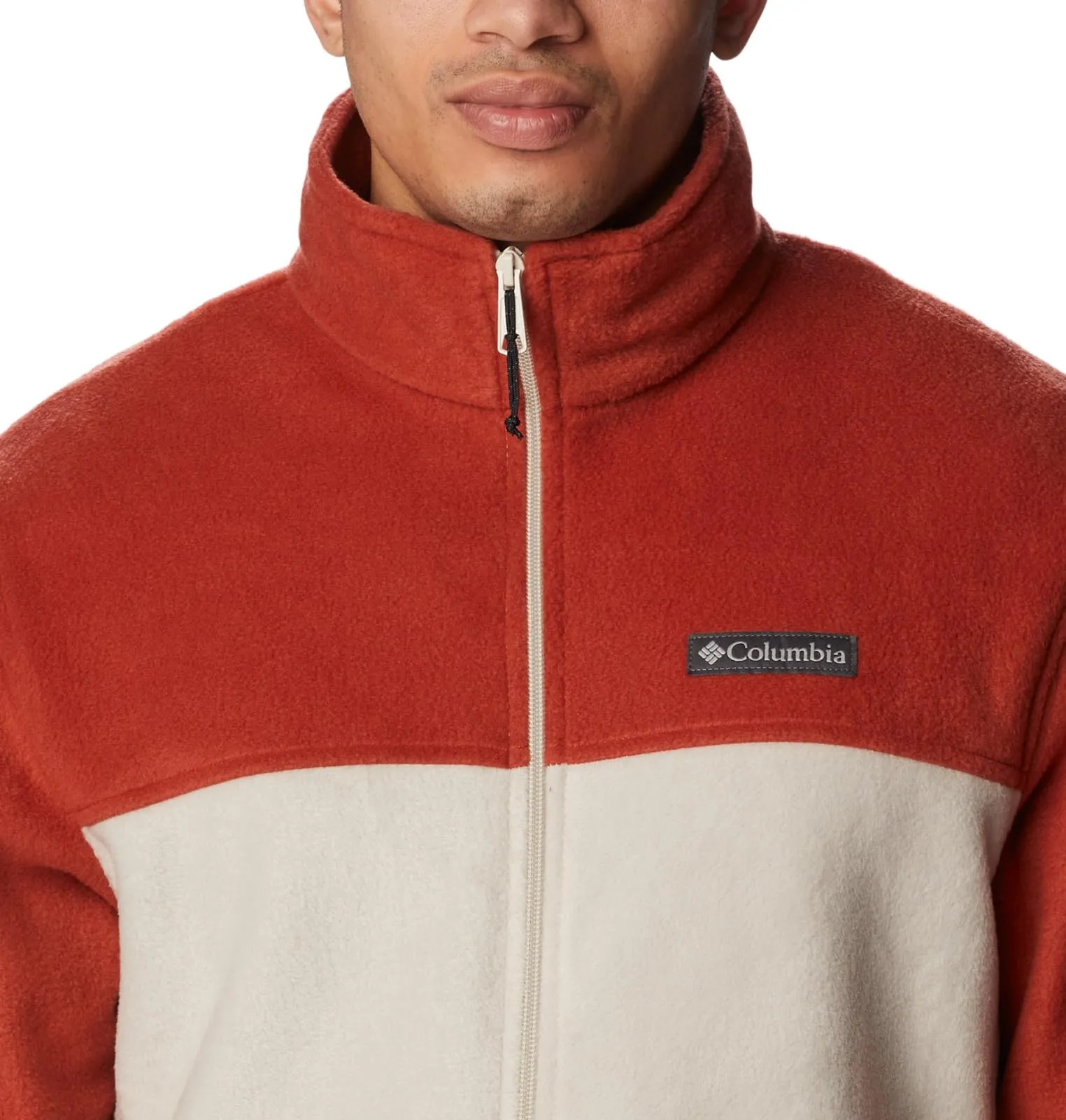 Columbia Steens Mountain Full Zip 2.0 Men's Fleece Jacket, Warp Red/Dark Stone, 1X - immagine 4