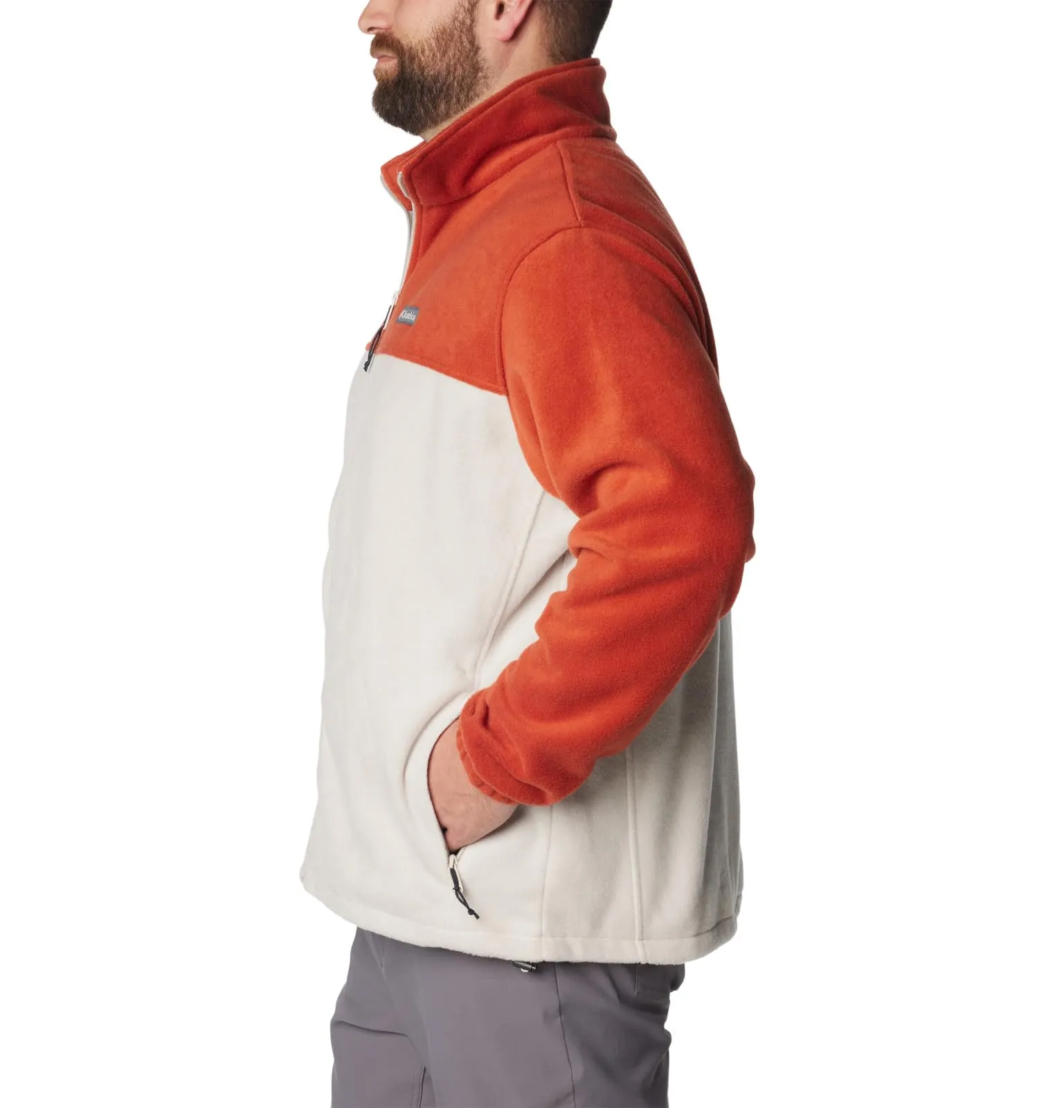 Columbia Steens Mountain Full Zip 2.0 Men's Fleece Jacket, Warp Red/Dark Stone, 1X - immagine 8