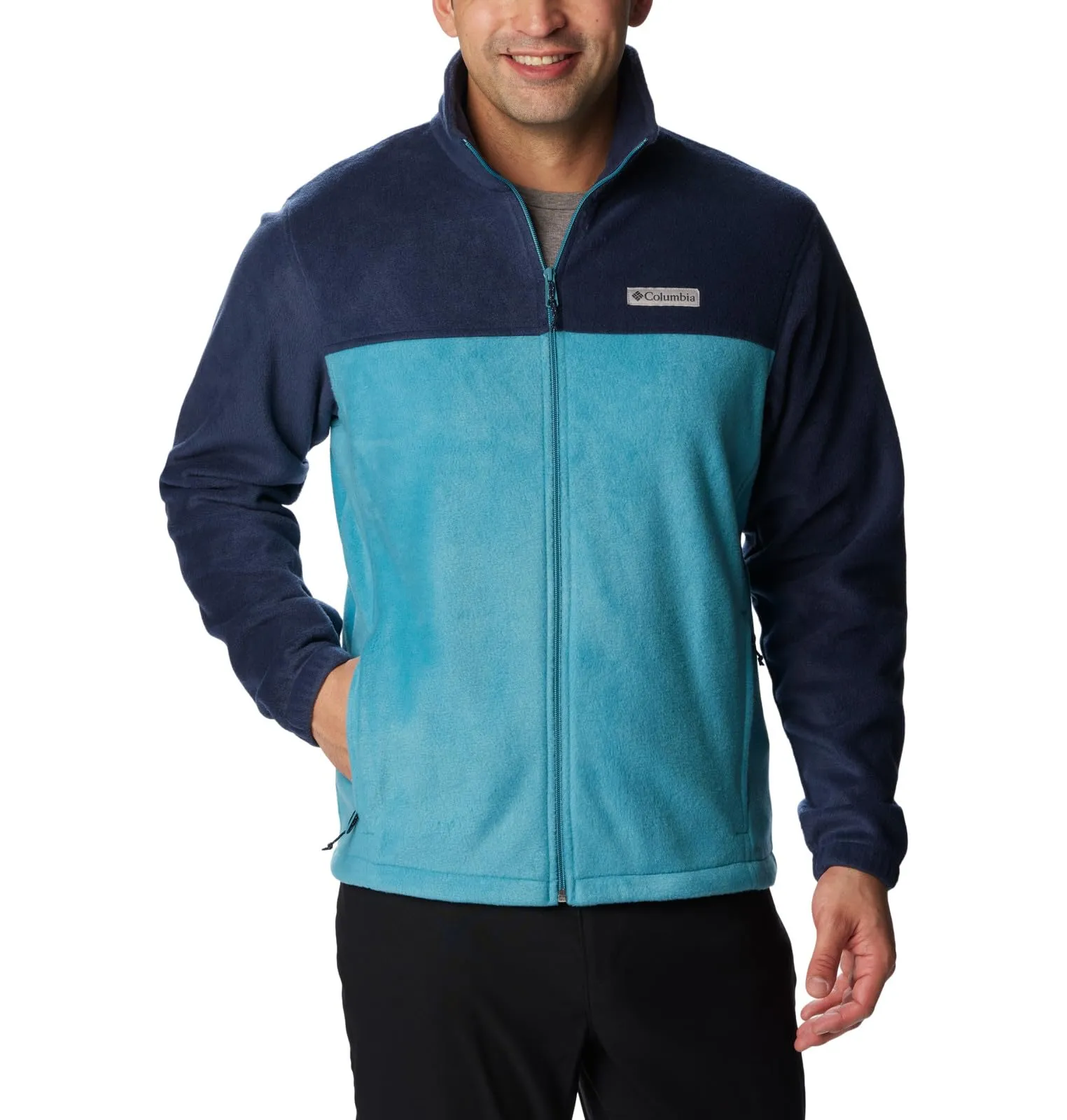 Columbia Steens Mountain 2.0 Full Zip Fleece Jacket, Collegiate Navy/Shasta, Men's XXL Big & Tall - immagine 1