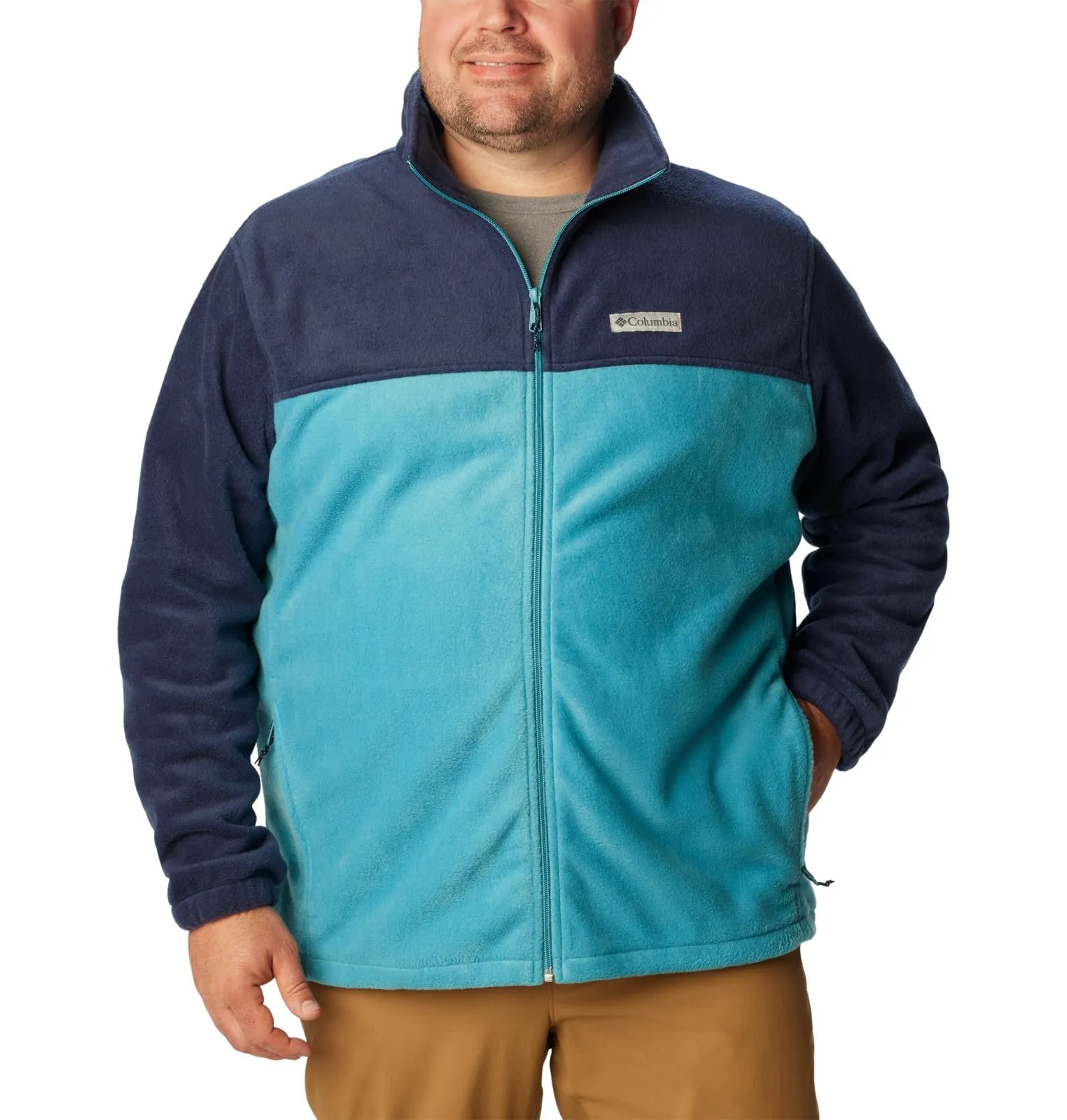 Columbia Steens Mountain 2.0 Full Zip Fleece Jacket, Collegiate Navy/Shasta, Men's XXL Big & Tall - immagine 6
