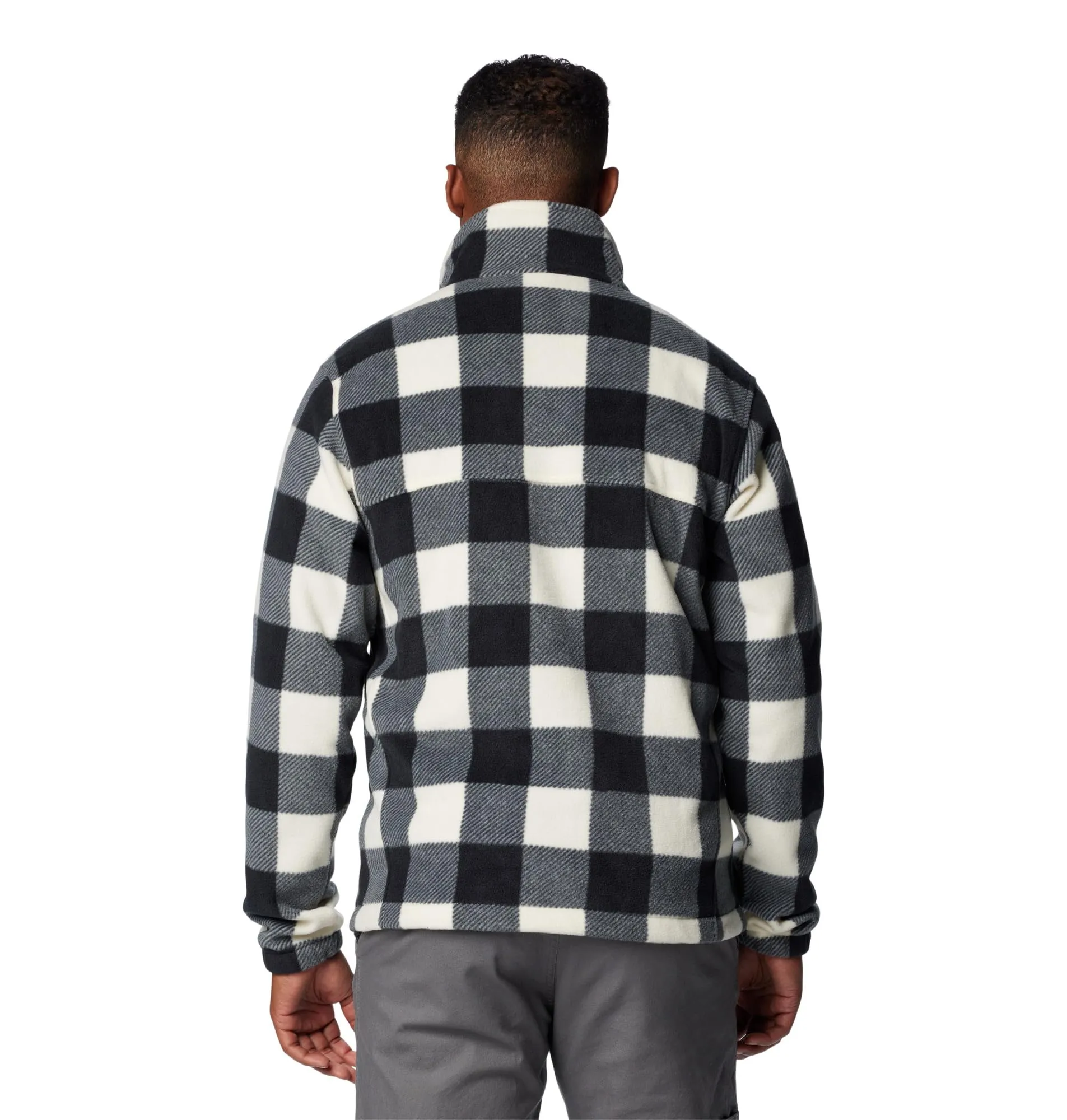 Columbia Steens Mountain Full Zip 2.0 Men's Fleece Jacket, Chalk Check Print, XL - immagine 2
