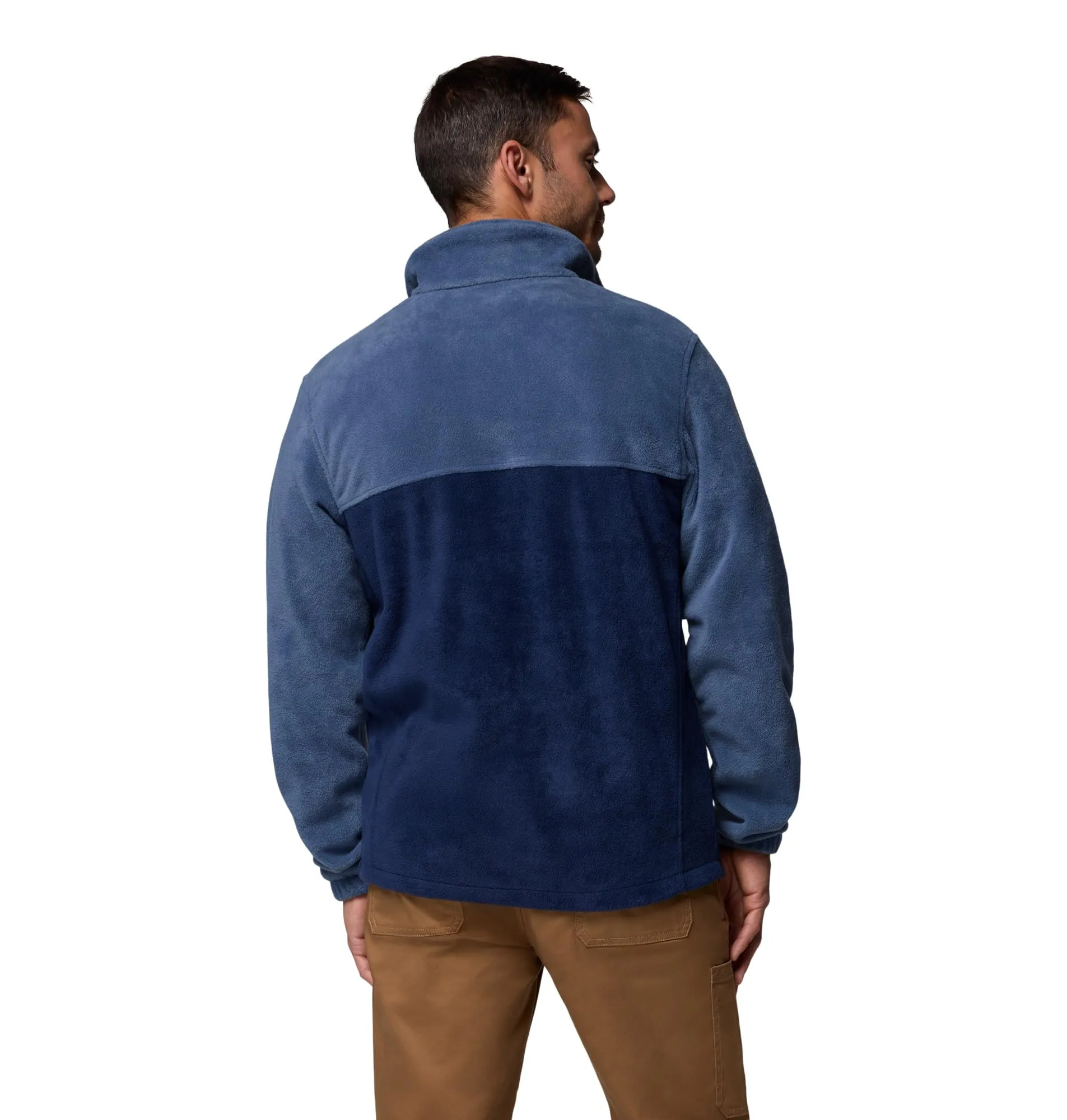 Columbia Steens Mountain Full Zip 2.0 Men's Fleece Jacket, Dark Mountain/Collegiate Navy, 5X Tall - immagine 2