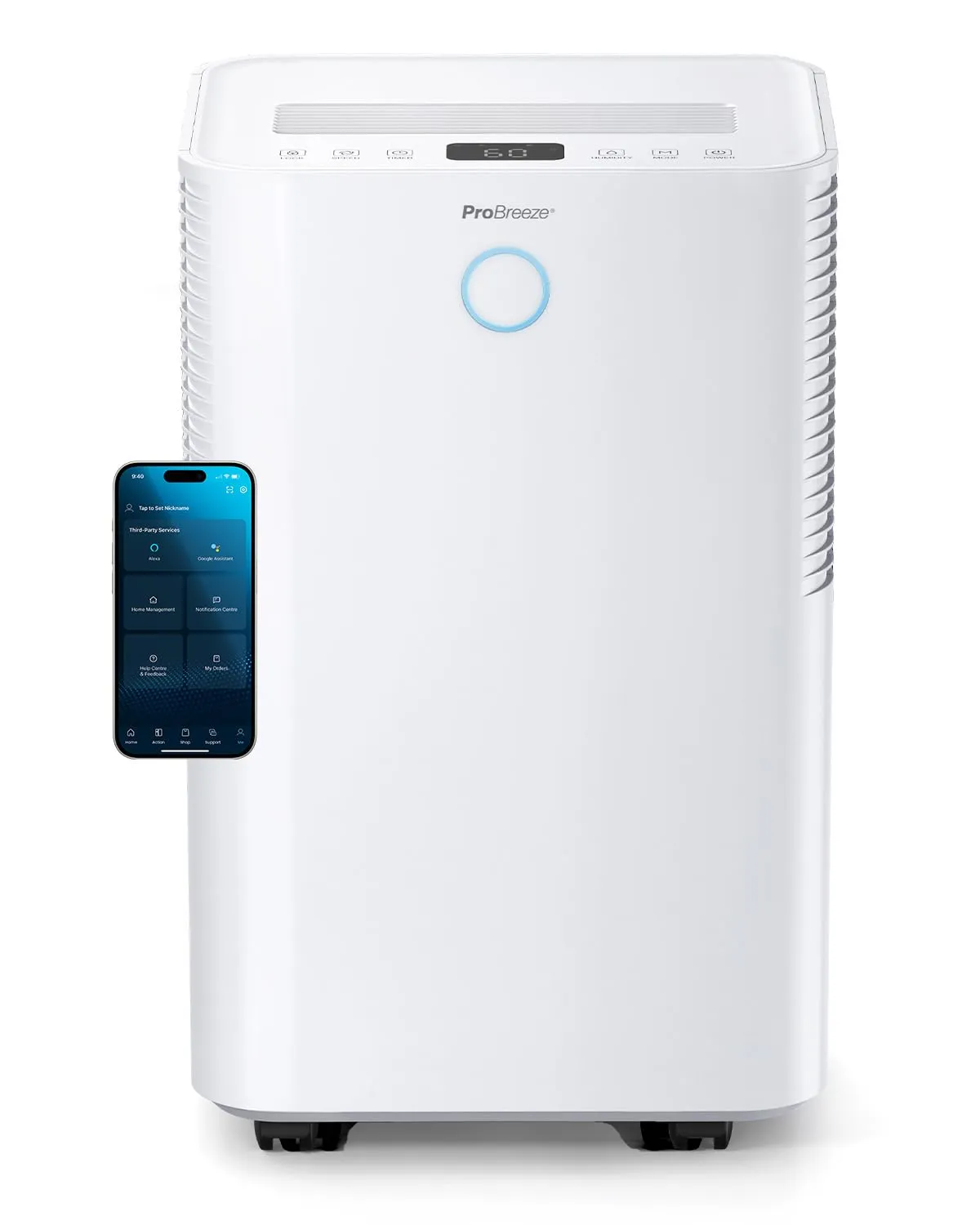 Pro Breeze OmniDry Deumidificatore 20L/Giorno, Serbatoio 4L, WiFi, Asciugatura Vestiti, Timer 24H, 30 m² - immagine 1