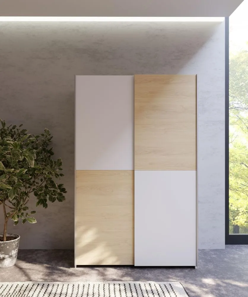 Avanti Trendstore Freddy Armadio con ante scorrevoli in legno truciolare, 120x191x61 cm - immagine 5