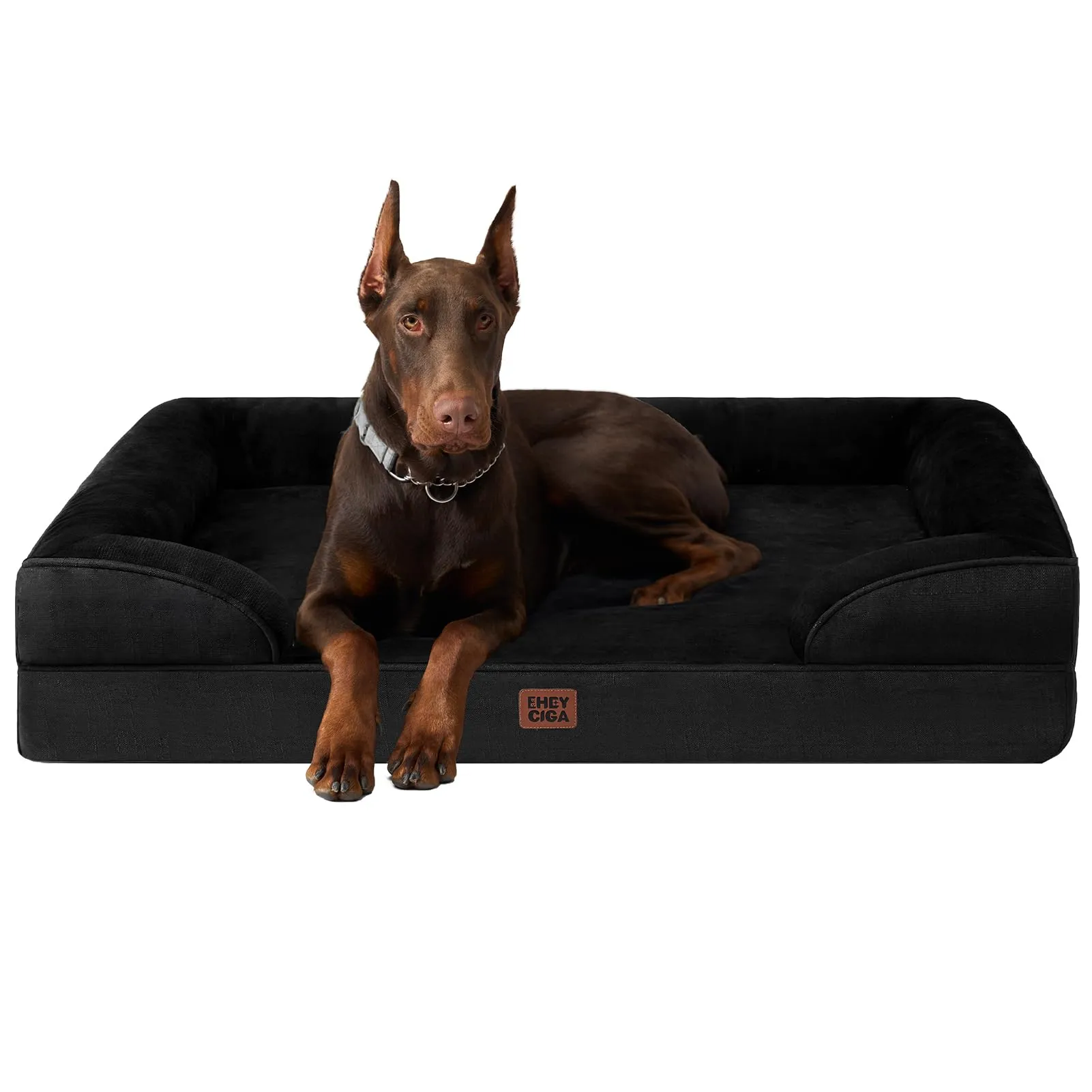 EHEYCIGA Cuccia Cane Interno, 132x104x20cm, Nero - immagine 1
