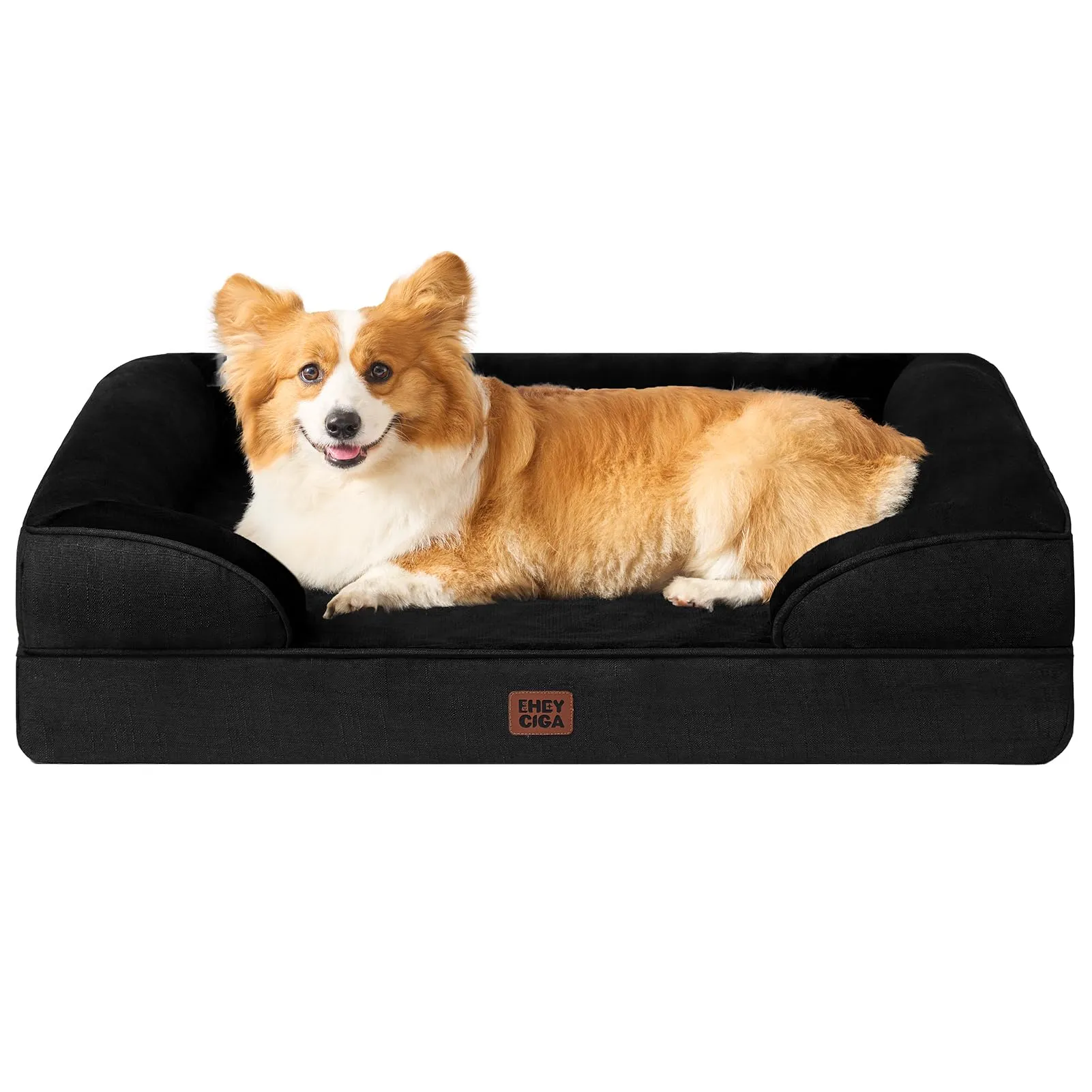 EHEYCIGA Cuccia Cane Interno Taglia Media, 91x68x16cm, Nero - immagine 1