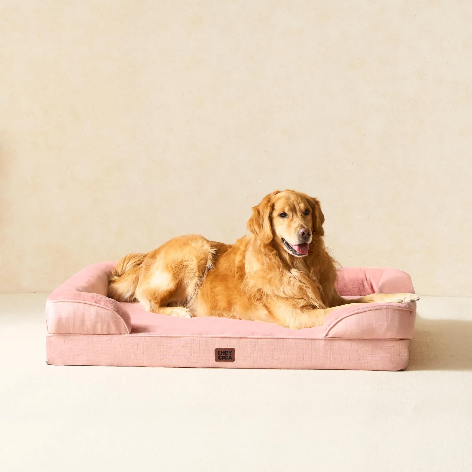 EHEYCIGA Cuccia Cane Interno, Taglia Grande, 112x81x16cm, Rosa - immagine 7