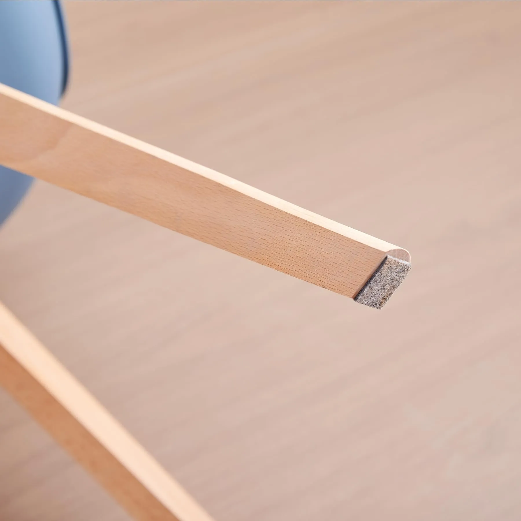 JZGORC Set di 6 Sedie da Sala da Pranzo in Stile Nordico con Gambe in Faggio Massello, Blu Scuro - immagine 7