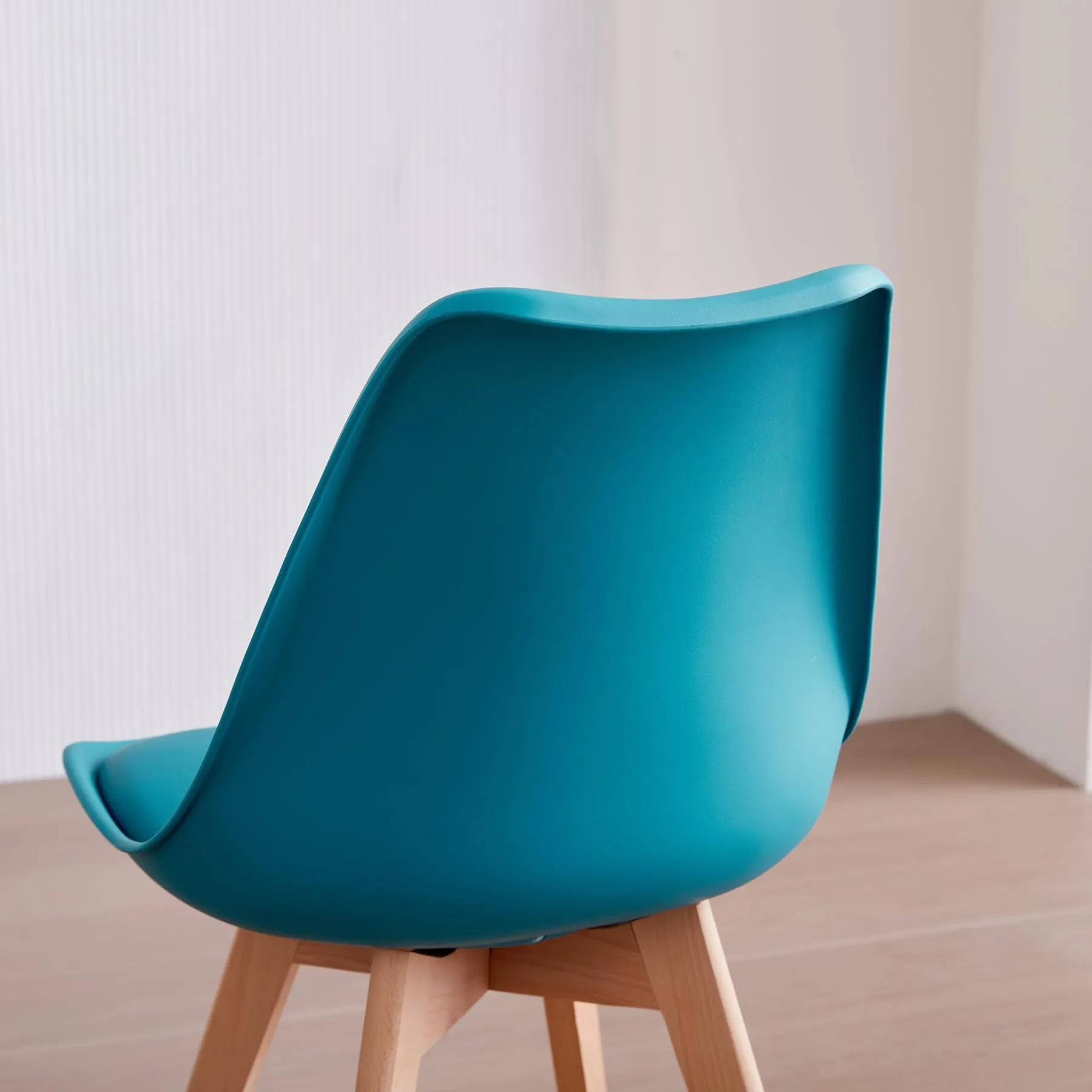 JZGORC Set di 6 Sedie da Sala da Pranzo in Faggio Massello, Verde Scuro - immagine 6