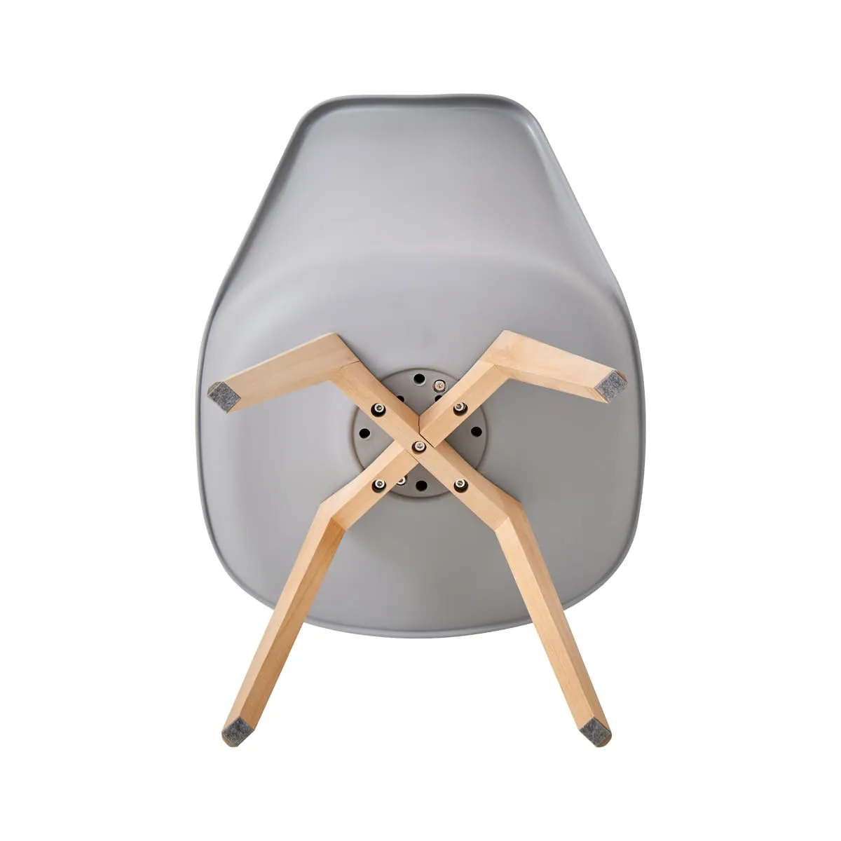 JZGORC Set di 6 Sedie da Sala da Pranzo e Cucina in Stile Nordico con Gambe in Faggio Massello, Grigio - immagine 8