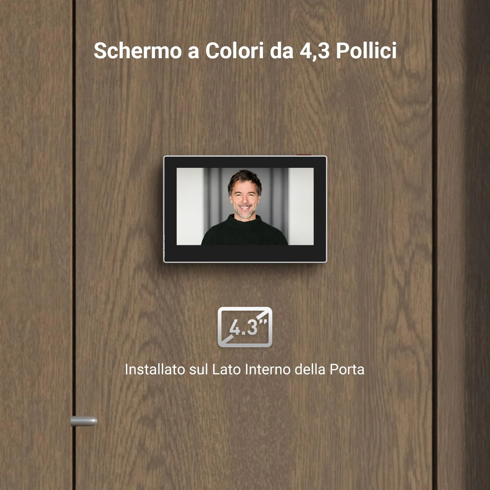 EZVIZ CP2 Spioncino Digitale WiFi 1080P con Schermo 4,3", Argento - immagine 5