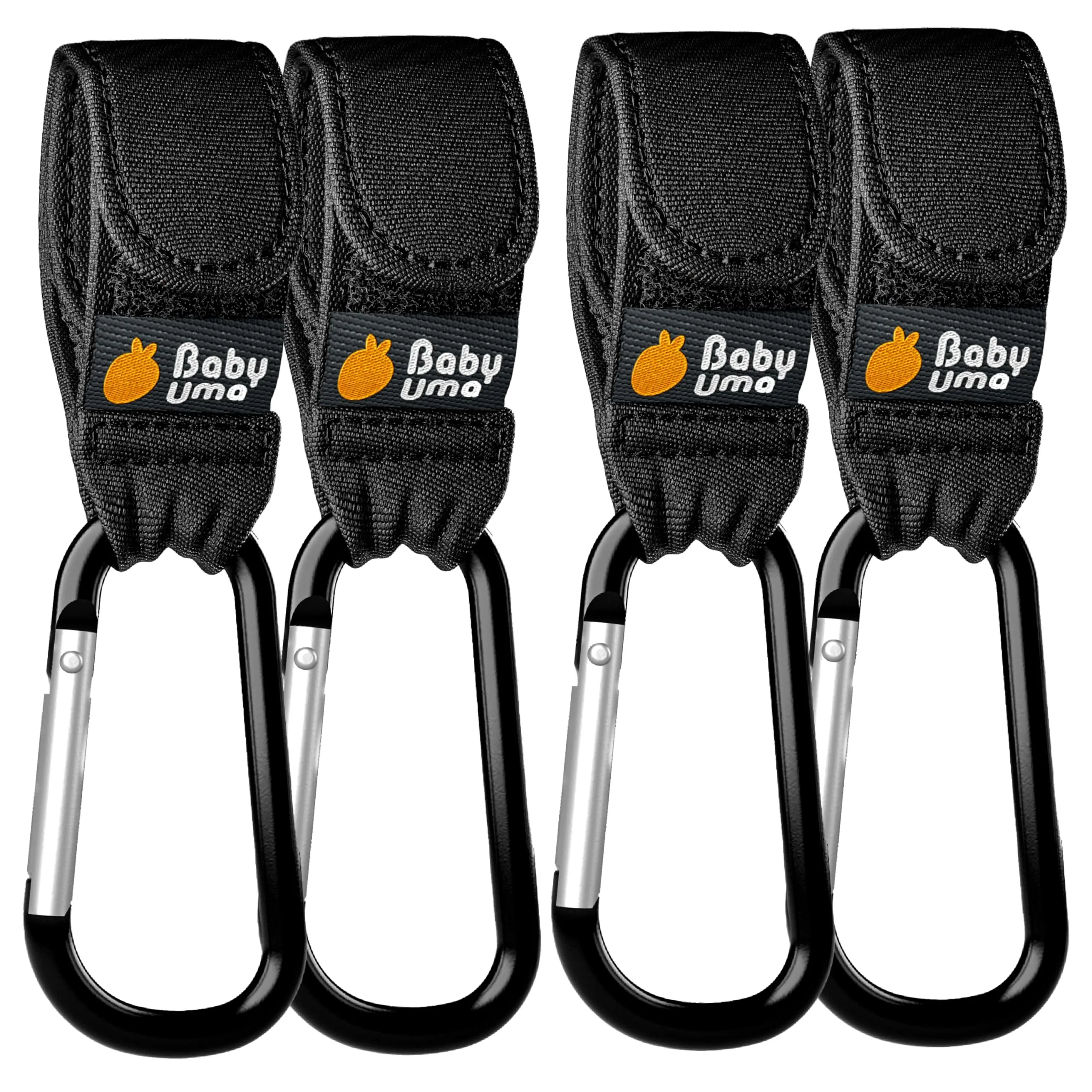 Baby Uma Ganci Passeggino Porta Borse, Moschettoni (4 Pezzi) - immagine 1