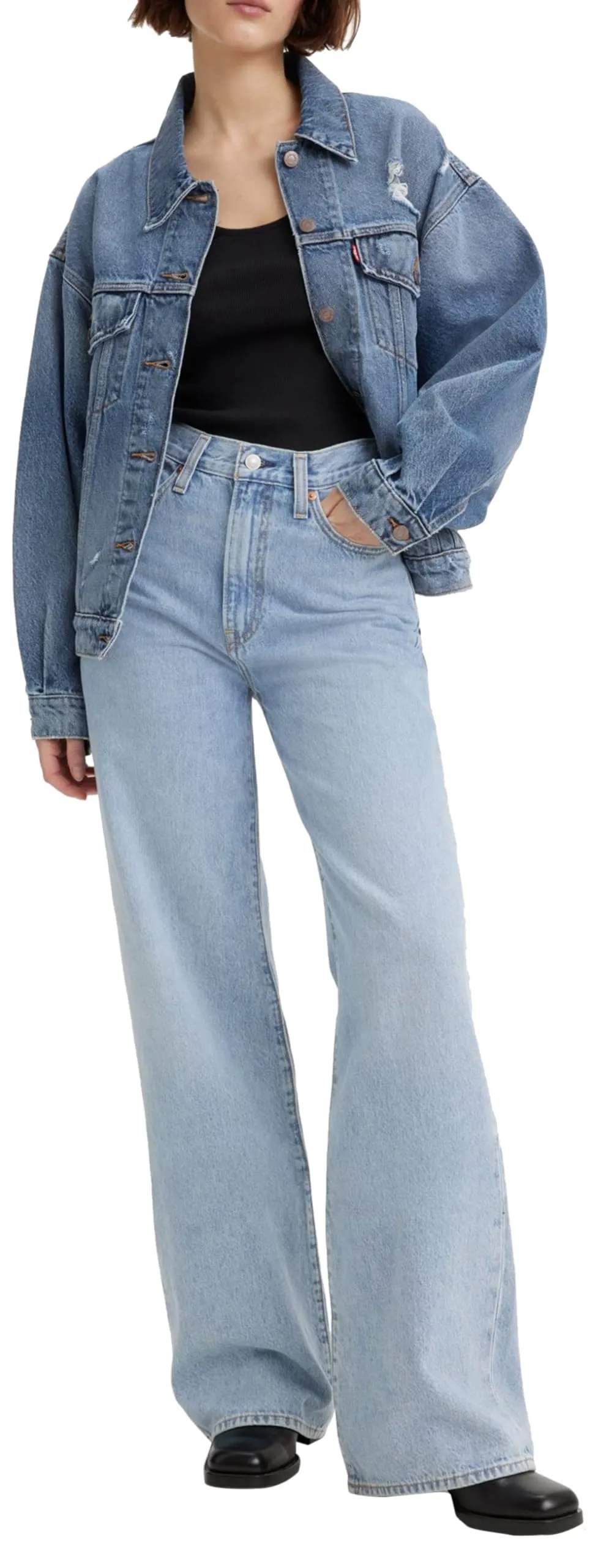 Levi's Ribcage Wide Leg H223 Far And Wide 29W x 30L - immagine 1