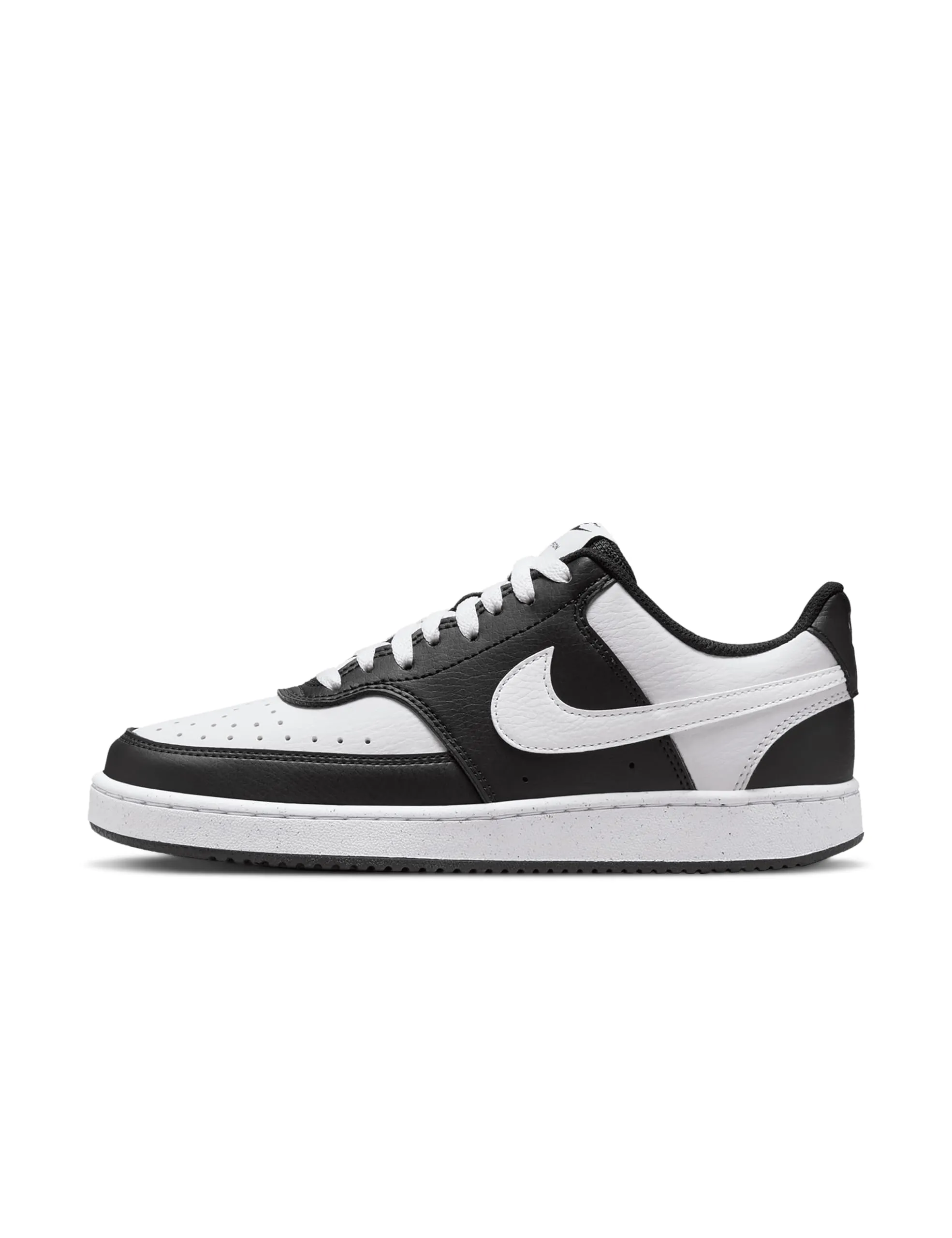Nike Women's Court Vision Low Next Nature Shoes, Black/White, 6.5 - immagine 1
