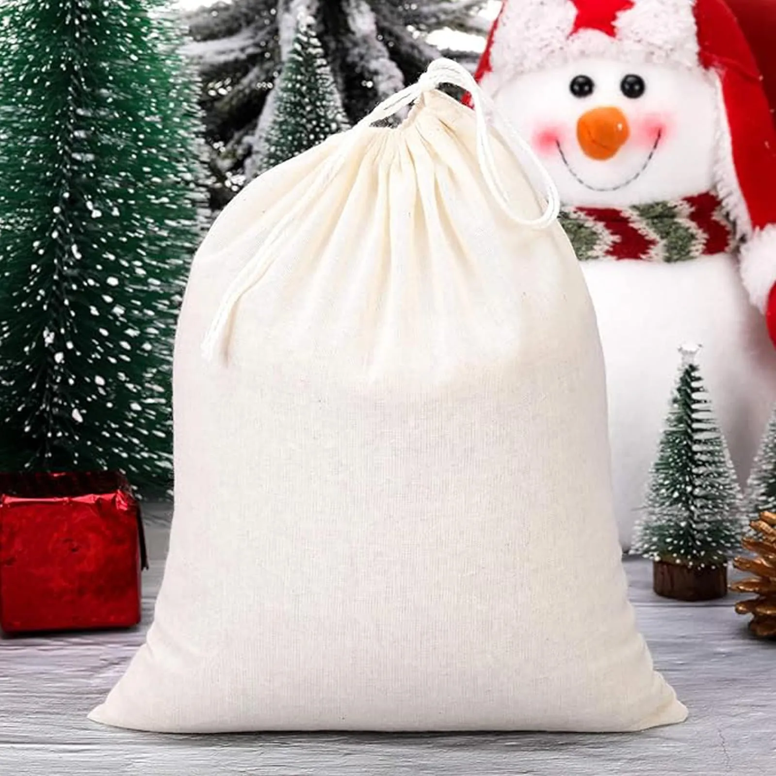 Leylve 8 Sacchetti di Cotone con Coulisse, 25x30 cm - immagine 4