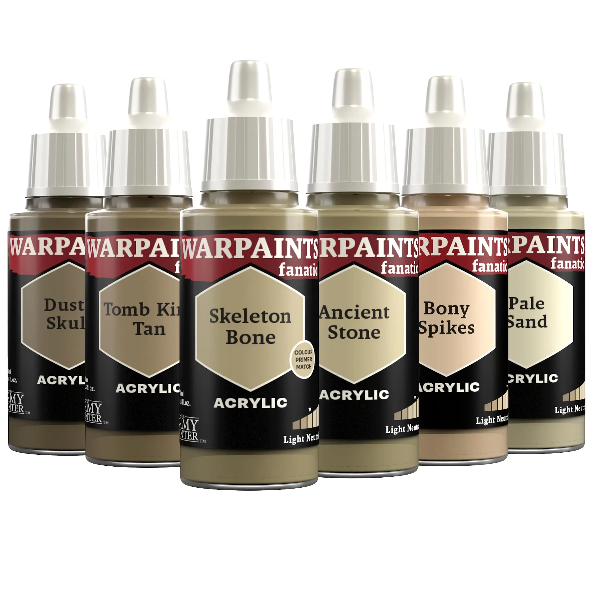 The Army Painter Warpaints Fanatic Flexible Triad: Light Neutrals 6x18ml - immagine 1