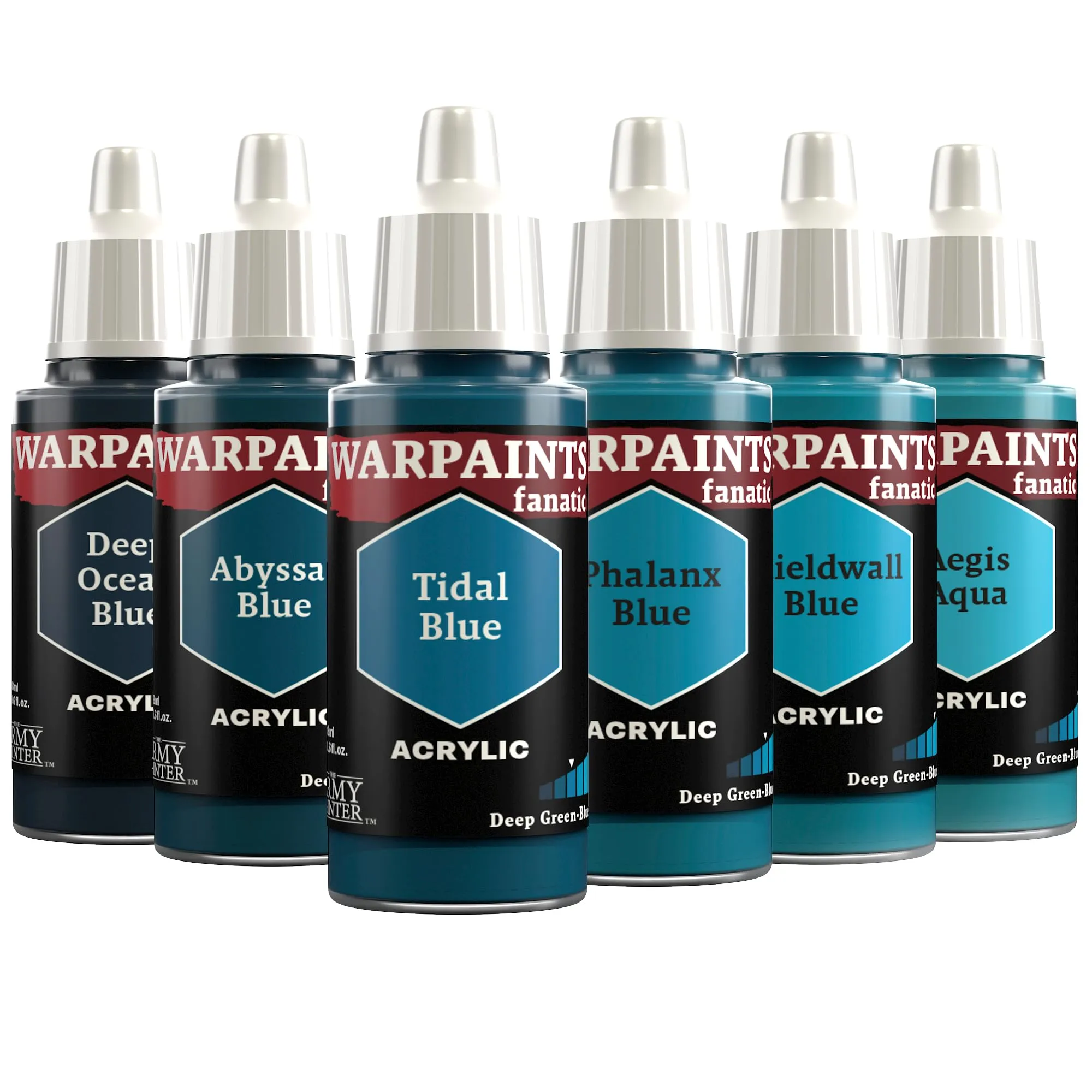 The Army Painter Warpaints Fanatic Flexible Triad: Deep Green-Blues 6x18ml - immagine 1
