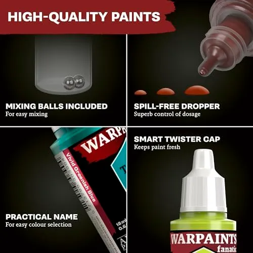 The Army Painter Warpaints Fanatic Flexible Triad: Deep Green-Blues 6x18ml - immagine 2