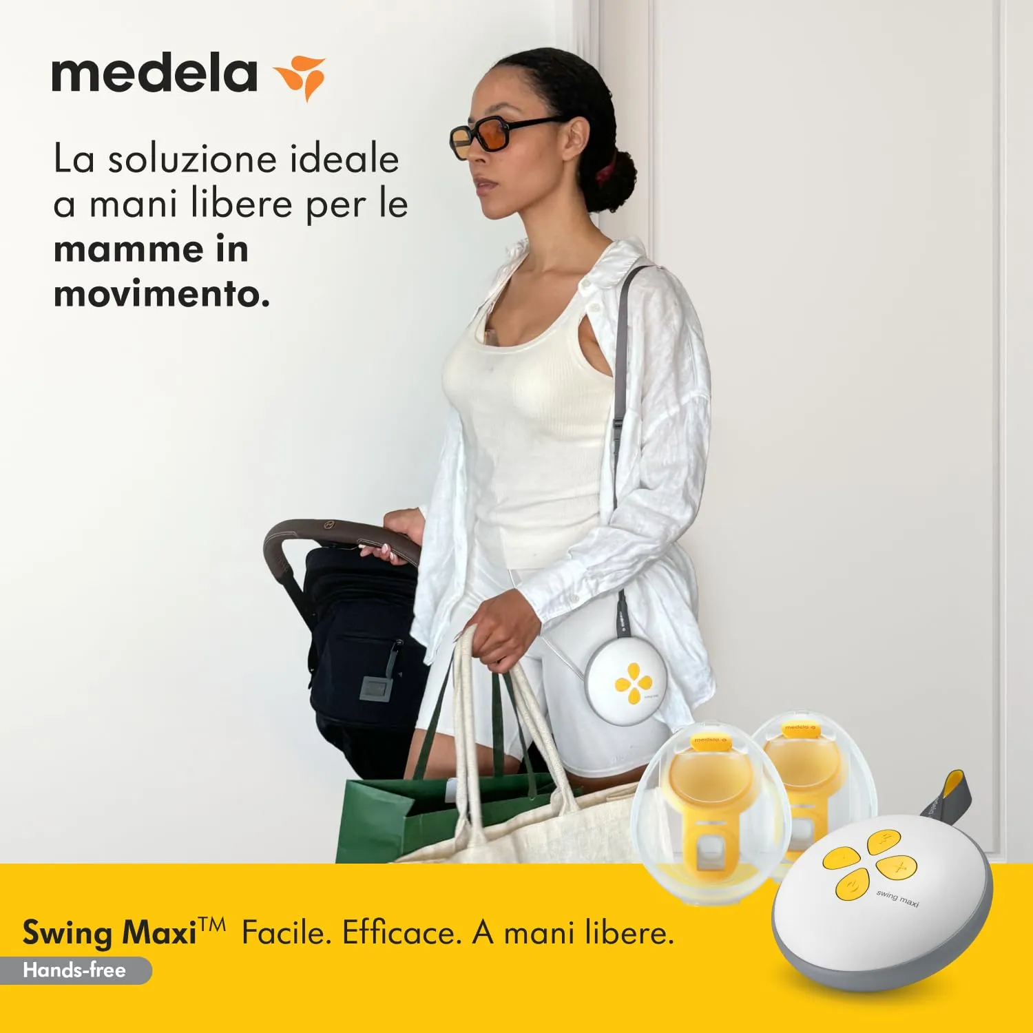 Medela Swing Maxi Hands-Free Tiralatte Elettrico Doppio - immagine 2
