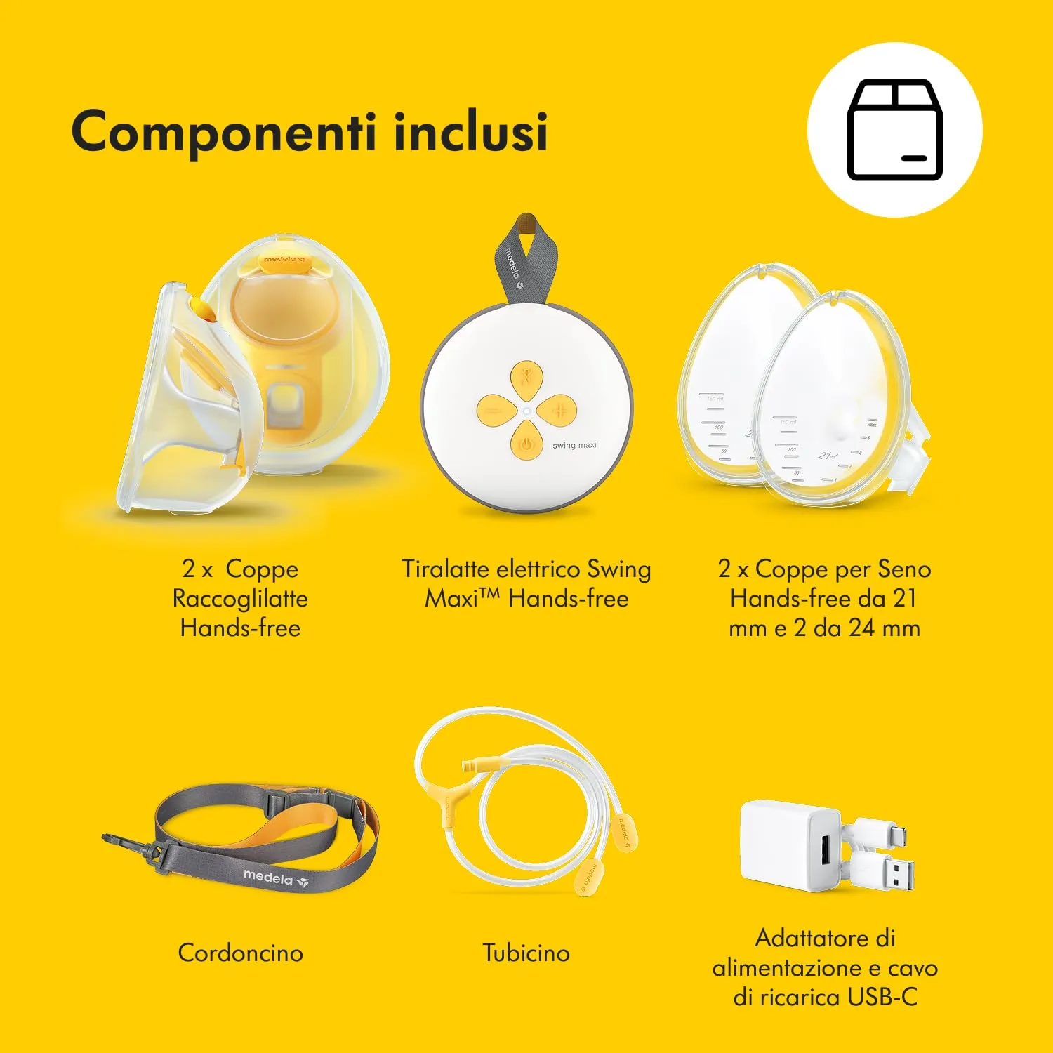 Medela Swing Maxi Hands-Free Tiralatte Elettrico Doppio - immagine 12