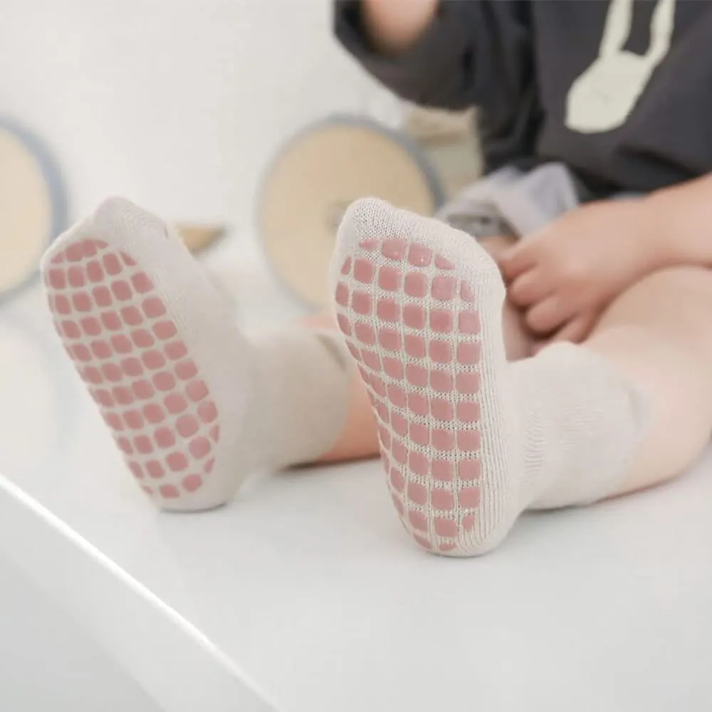 FedMois Calzini Antiscivolo in Cotone con Motivi Animali per Bambini, Multicolore, 5-7 anni, 5 Paia - immagine 4