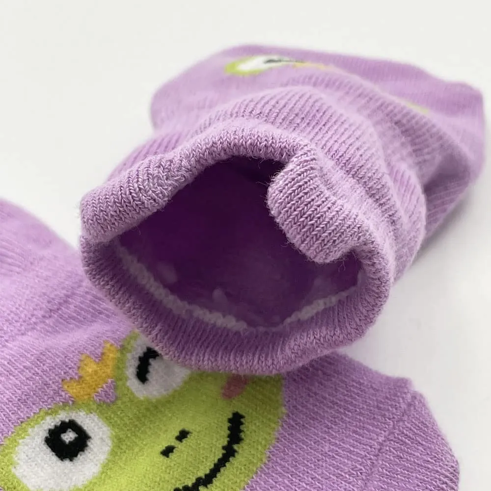 FedMois Calzini Antiscivolo in Cotone per Bambini, Motivi Animali Panda, 5 Paia, 5-7 Anni - immagine 5
