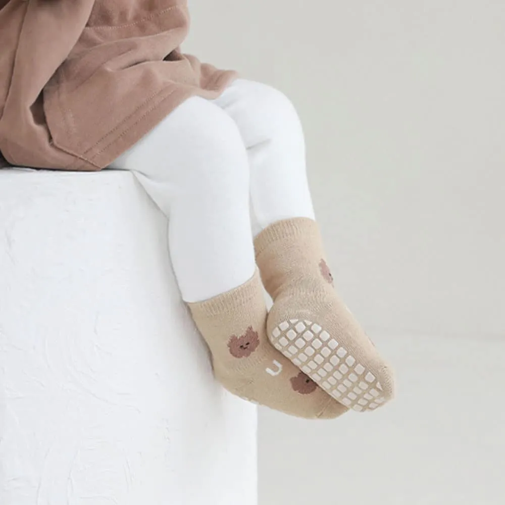FedMois Calzini Antiscivolo in Cotone per Bambini, Motivi Animali Pulcino, 5 Paia, 5-7 Anni - immagine 6