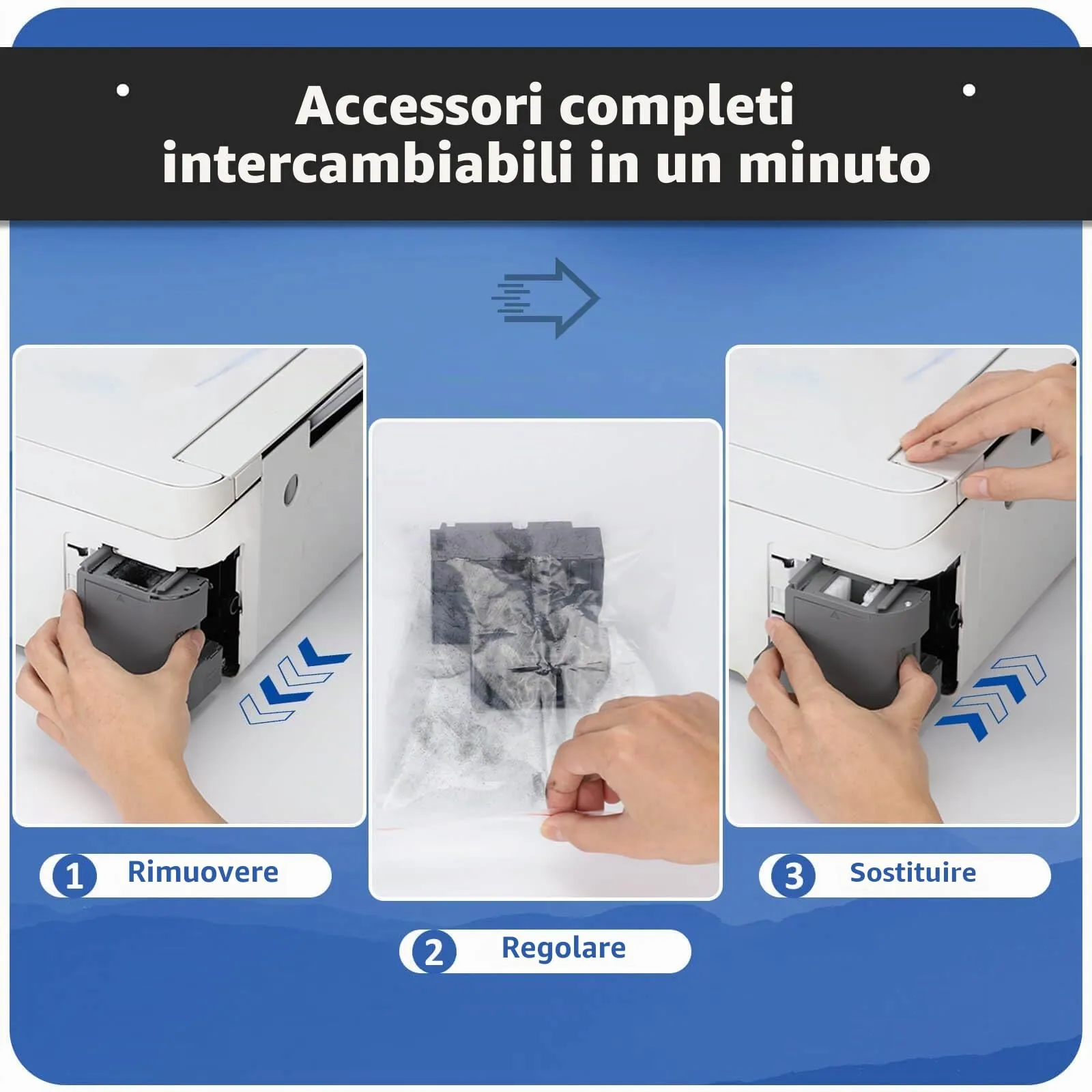 Spaceink Scatola di manutenzione T04D1/T04D100 per Epson ET-15000, ET-4750, ET-3750, ET-4850, ET-3850, ET-3700, ET-4856, ET-5150, ET-5170, C13T04D100 - immagine 7
