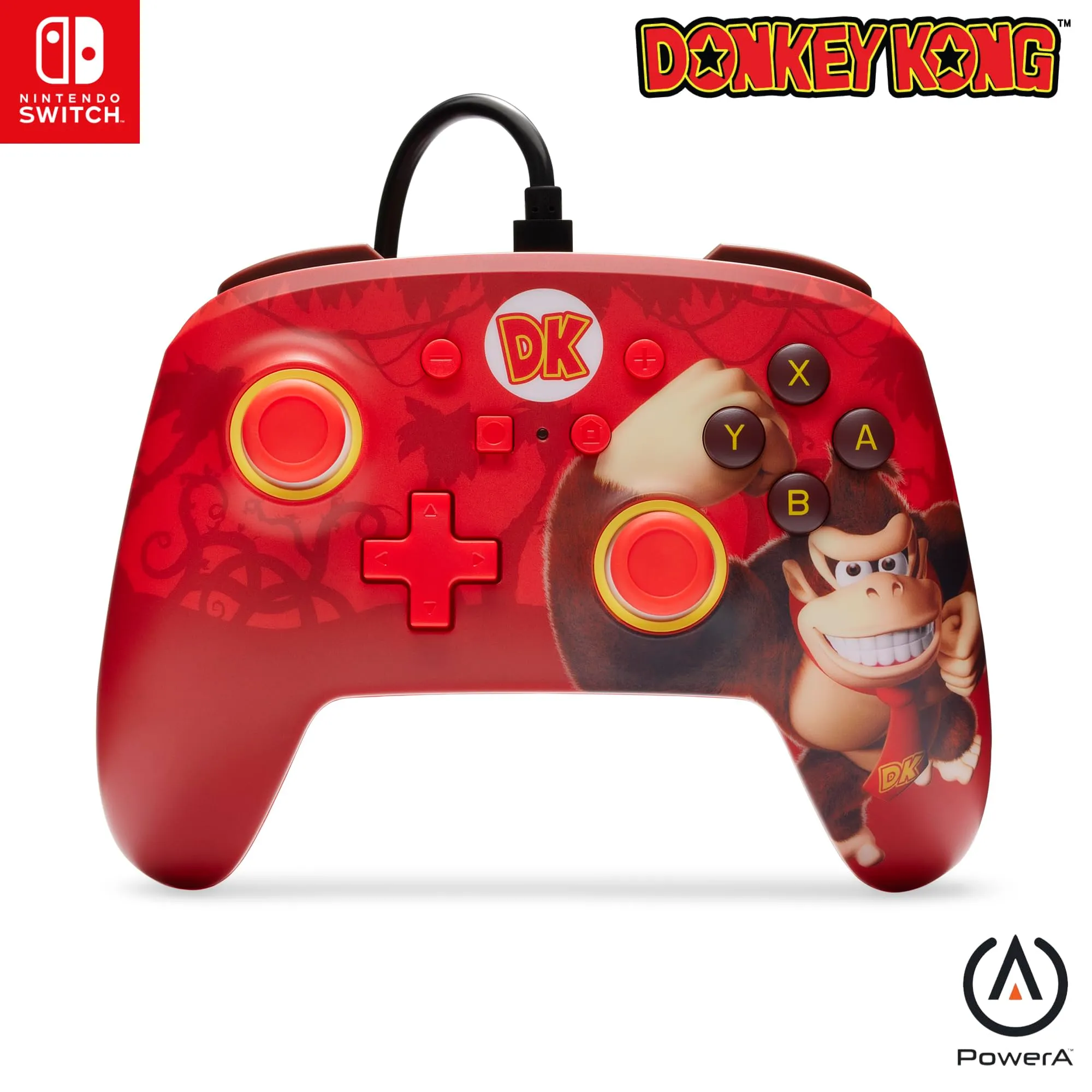 PowerA Controller Cablato Avanzato per Nintendo Switch - Donkey Kong Muscle - immagine 1