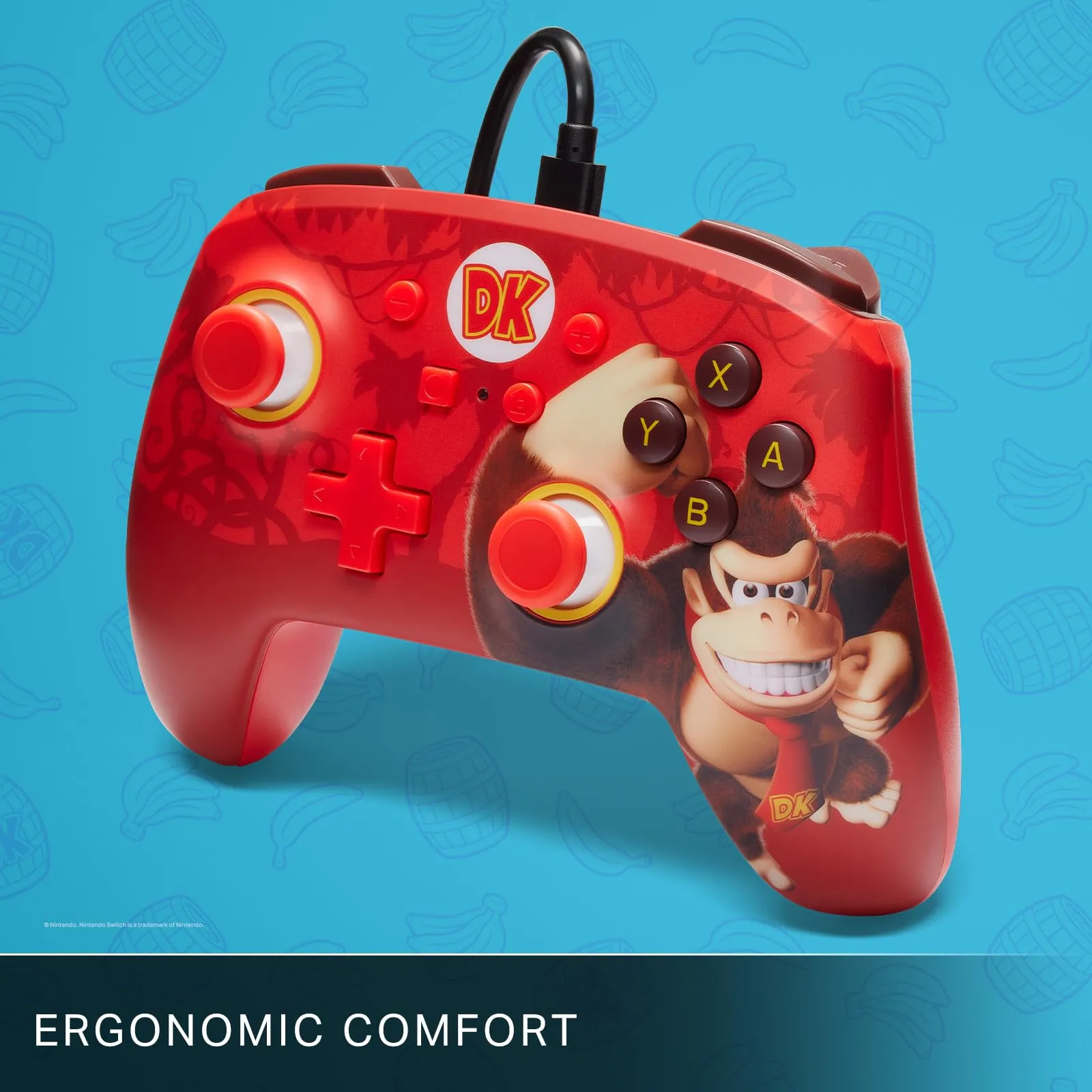 PowerA Controller Cablato Avanzato per Nintendo Switch - Donkey Kong Muscle - immagine 6