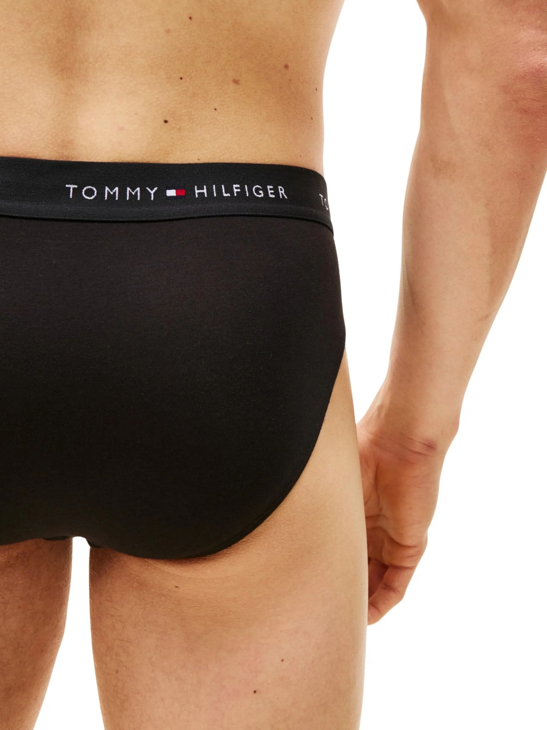 Tommy Hilfiger Uomo Slip Hipster, Confezione da 3, Nero, XL - immagine 2
