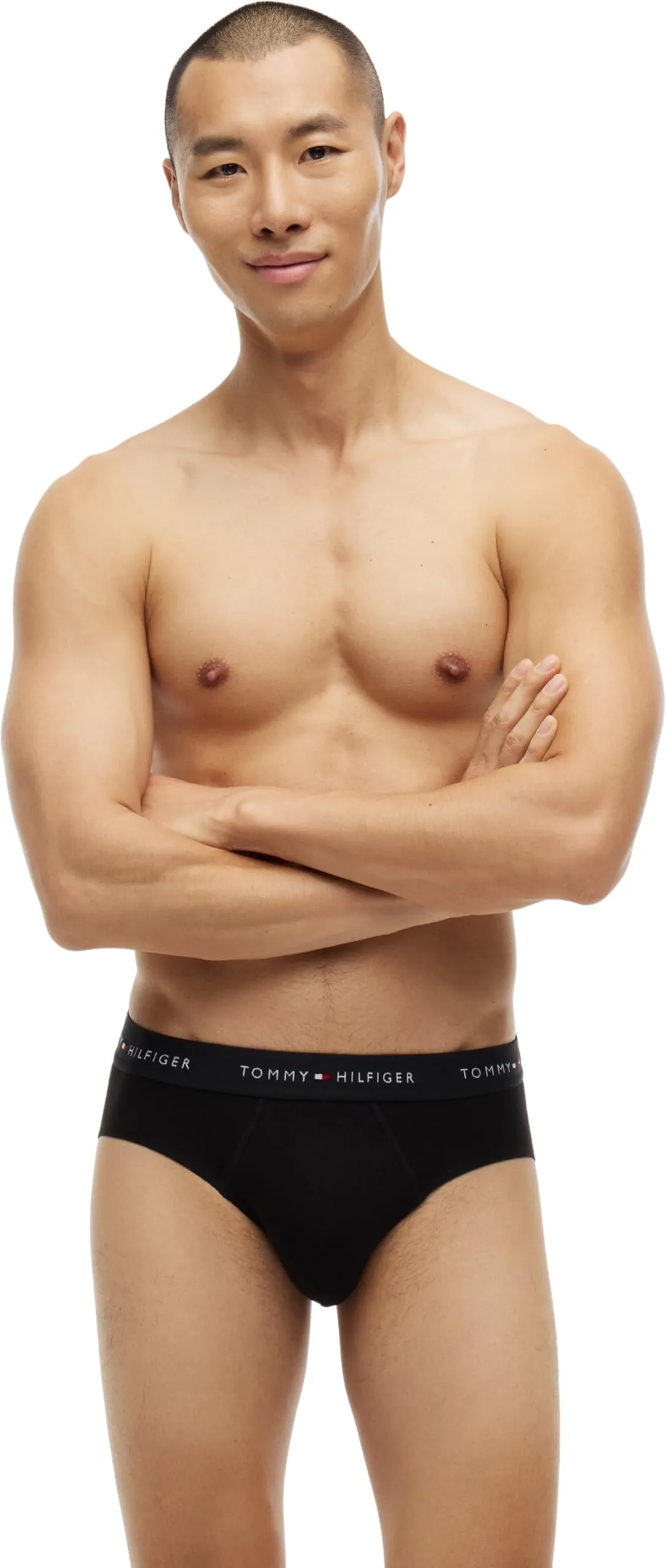 Tommy Hilfiger Uomo Slip Hipster, Confezione da 3, Nero, XL - immagine 4
