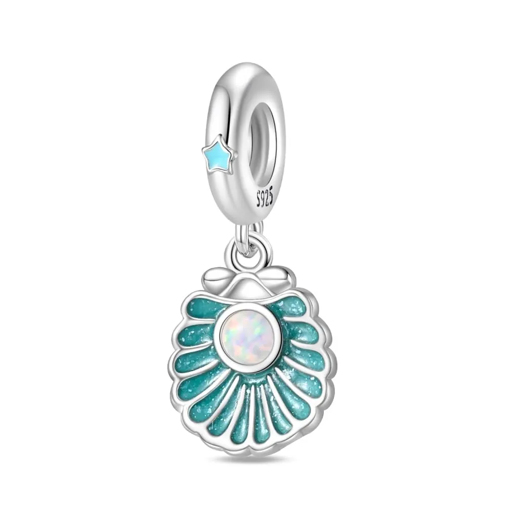 KUNSIR Ciondolo Argento Sterling 925 con Cubic Zirconia per Braccialetti e Collane Europei - immagine 1