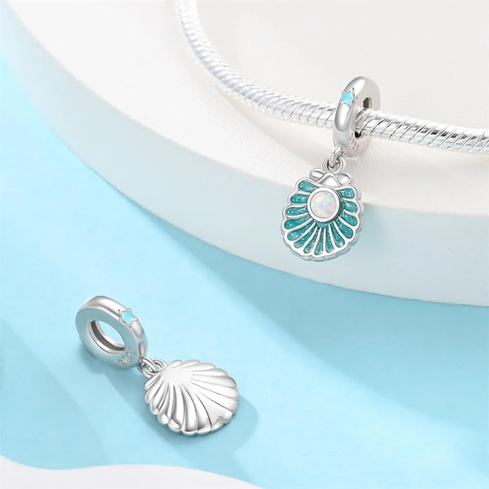 KUNSIR Ciondolo Argento Sterling 925 con Cubic Zirconia per Braccialetti e Collane Europei - immagine 2