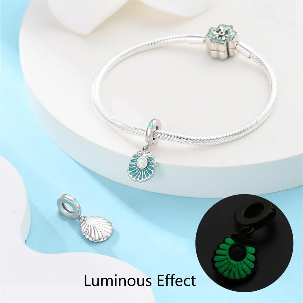 KUNSIR Ciondolo Argento Sterling 925 con Cubic Zirconia per Braccialetti e Collane Europei - immagine 3