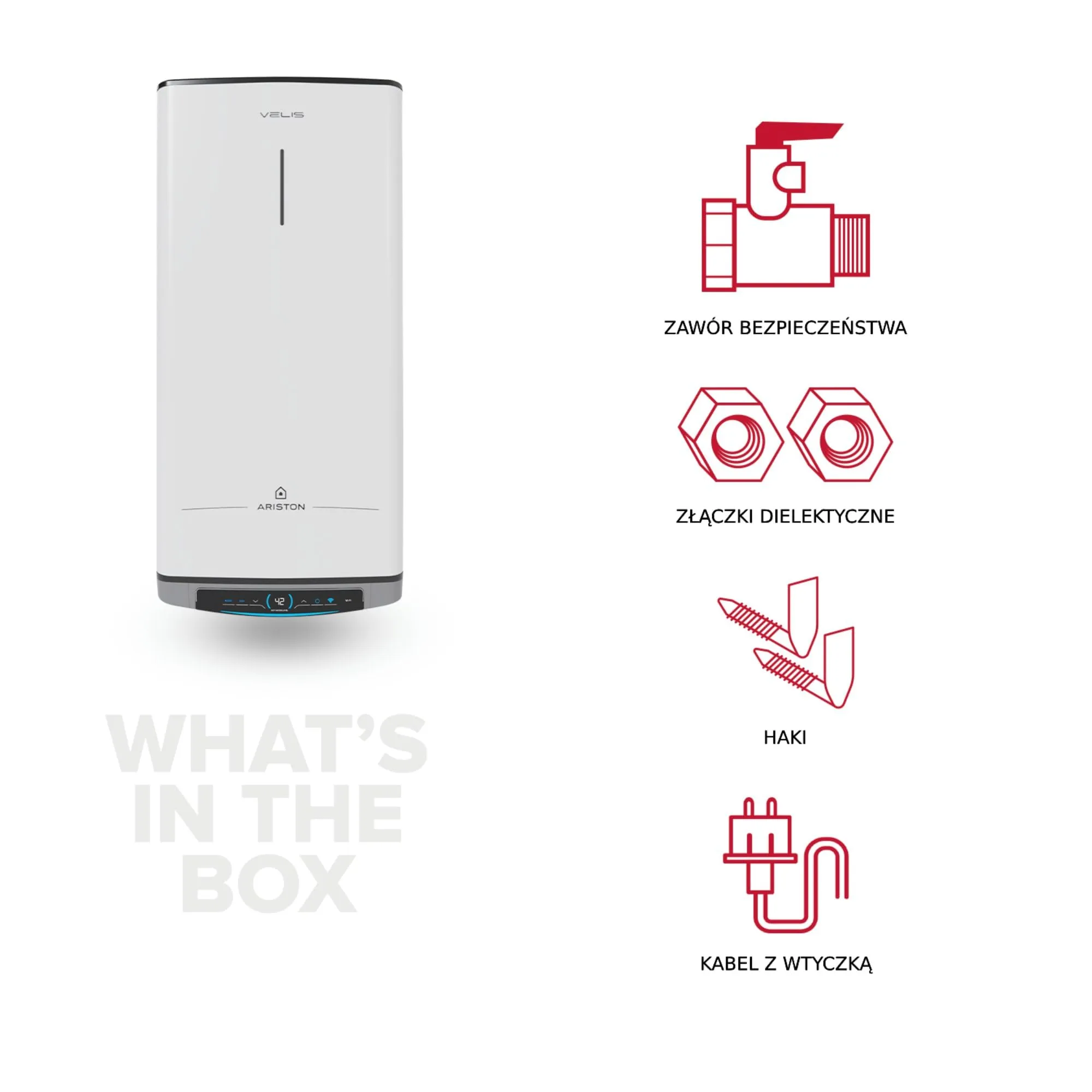 Ariston Velis Dune Wifi Scaldabagno Elettrico 50 Litri Multiposizione - immagine 5
