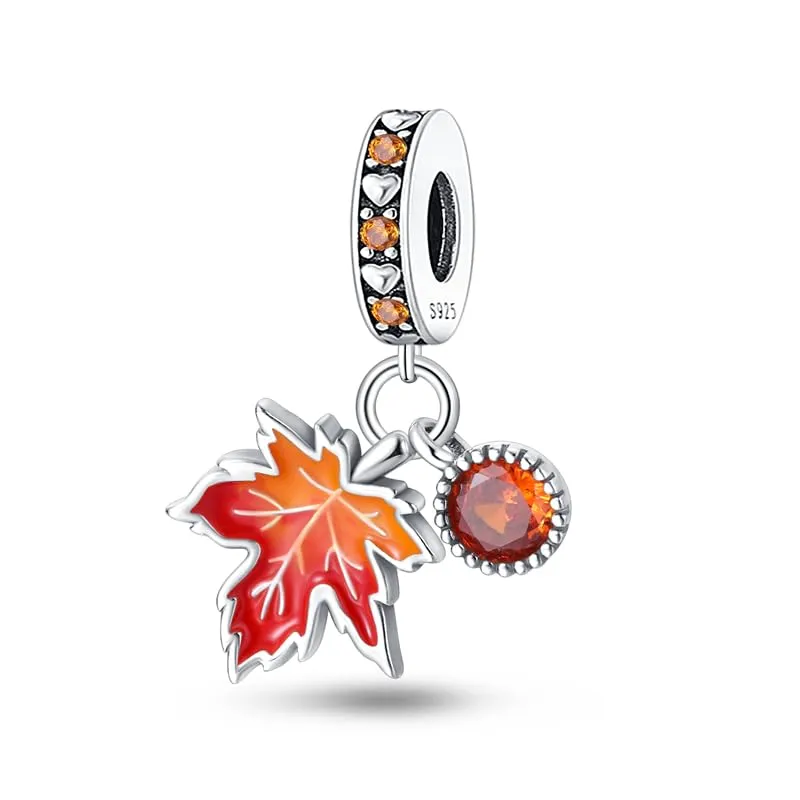 Pandach Bead Charm Ciondolo Argento Sterling 925 con Cubic Zirconia per Braccialetti e Collane Europei - immagine 1