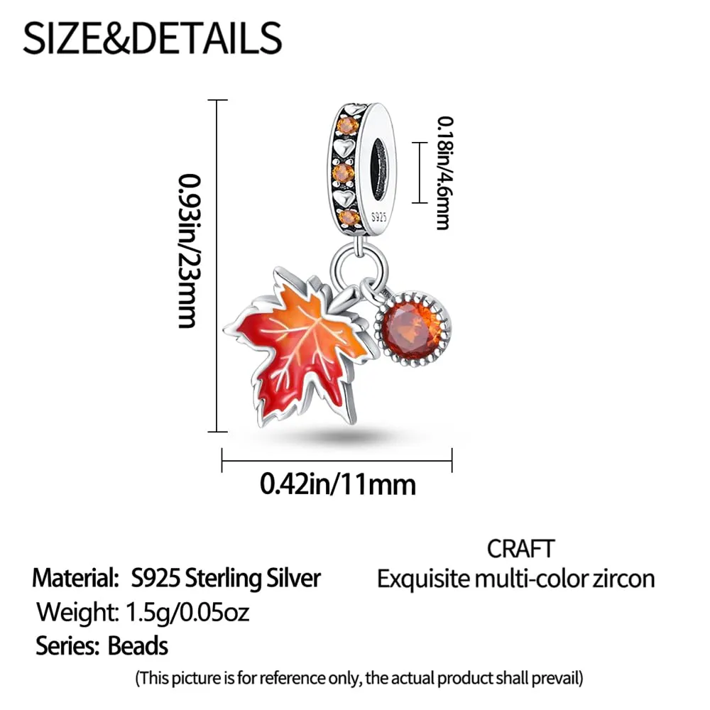 Pandach Bead Charm Ciondolo Argento Sterling 925 con Cubic Zirconia per Braccialetti e Collane Europei - immagine 5