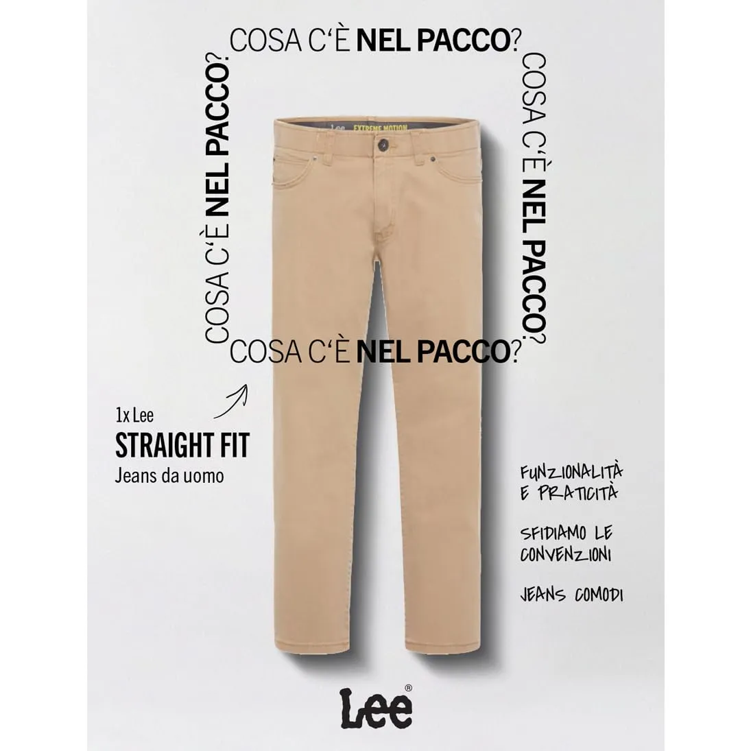 Lee Jeans Uomo Regular Fit Extreme Motion - Cougar - immagine 8