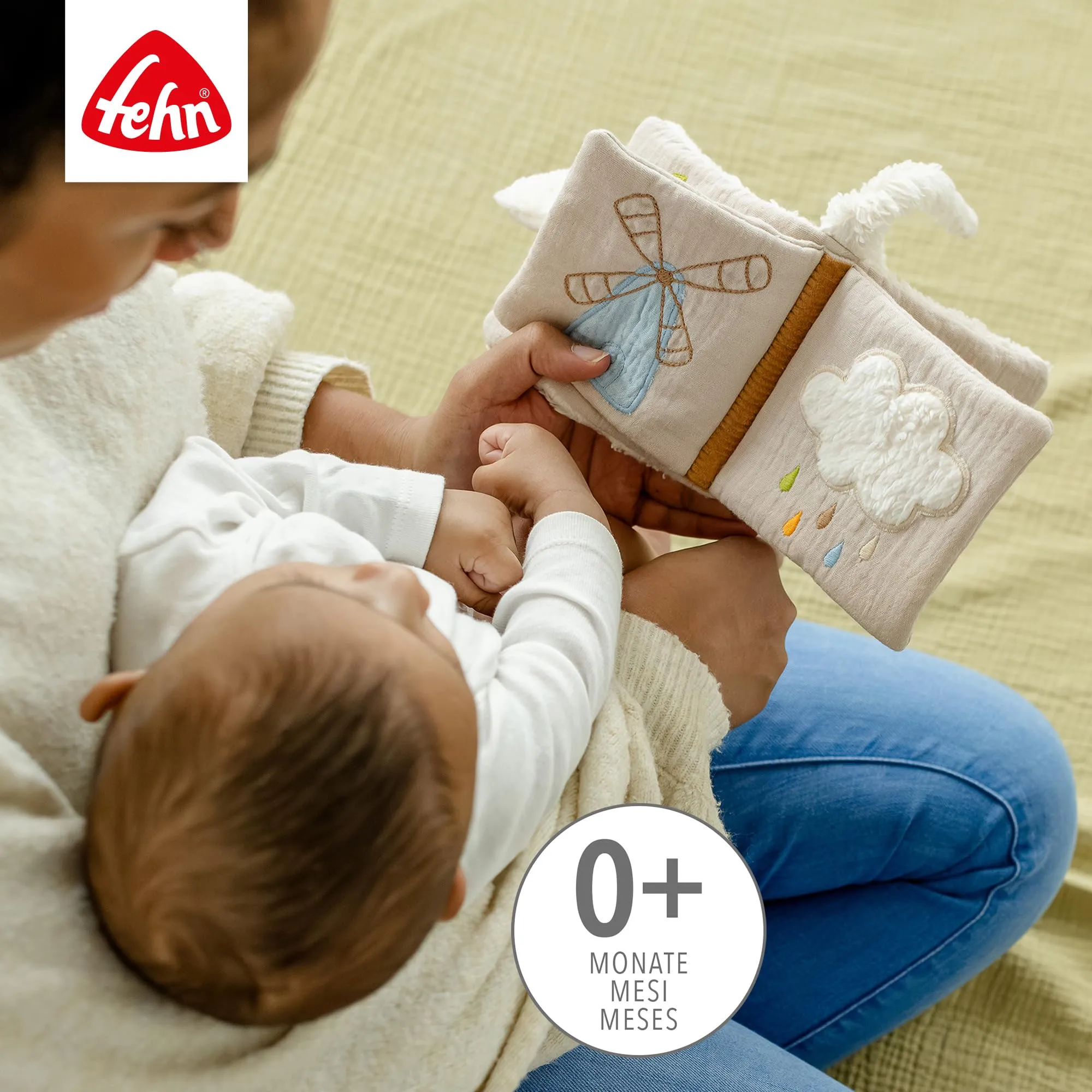 Fehn Libro in Tessuto Pecora - 11 x 11 cm - immagine 3