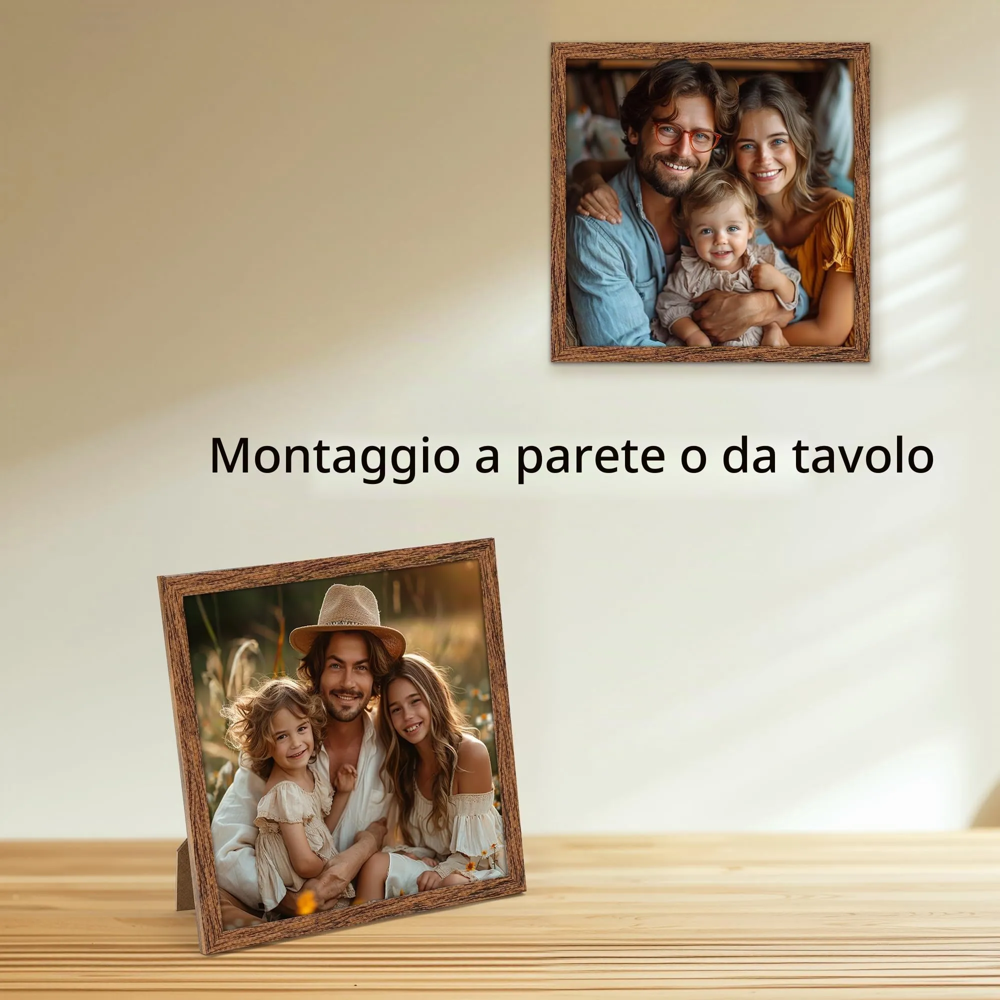 Giftgarden Cornice in PVC Marrone 20x20cm, 1 Pezzo - immagine 4