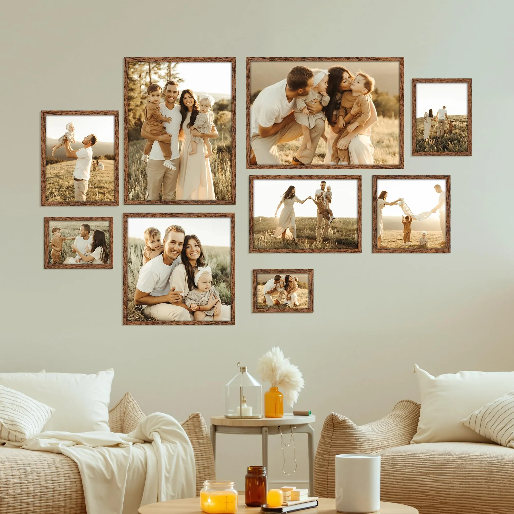 Giftgarden Cornice in PVC Marrone 20x20cm, 1 Pezzo - immagine 6