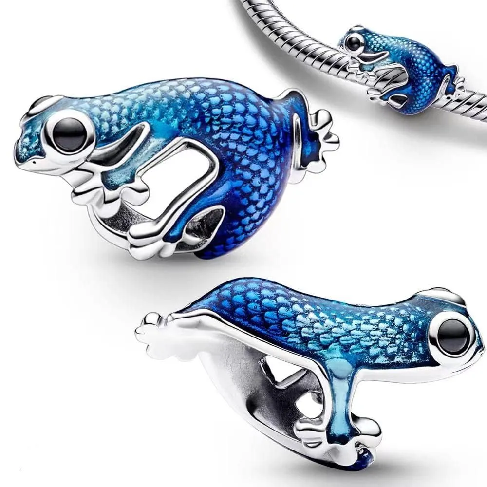 Pandach Bead Charm Ciondolo in Argento Sterling 925 con Cubic Zirconia per Braccialetti e Collane Europei - immagine 2
