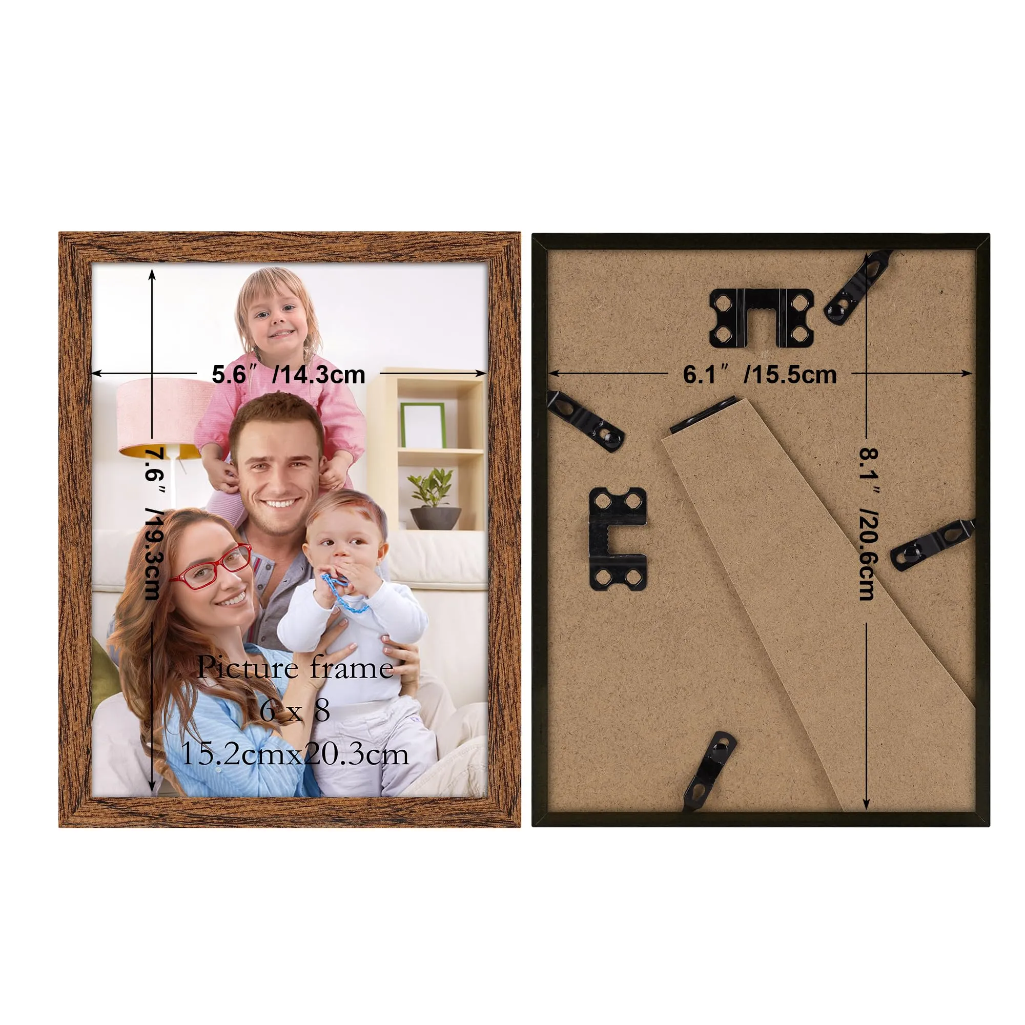 Giftgarden Cornice in PVC 15x20 Marrone, 1 Pezzo - immagine 2
