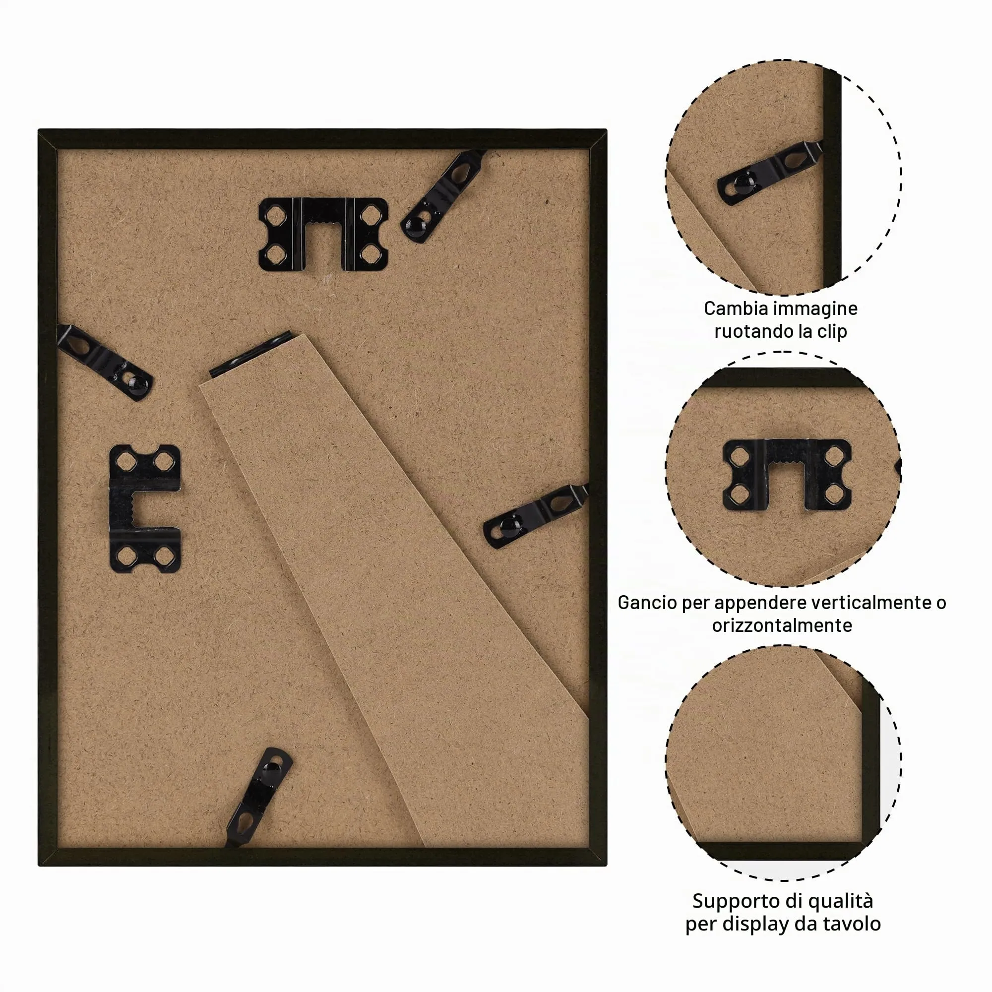 Giftgarden Cornice in PVC 15x20 Marrone, 1 Pezzo - immagine 7