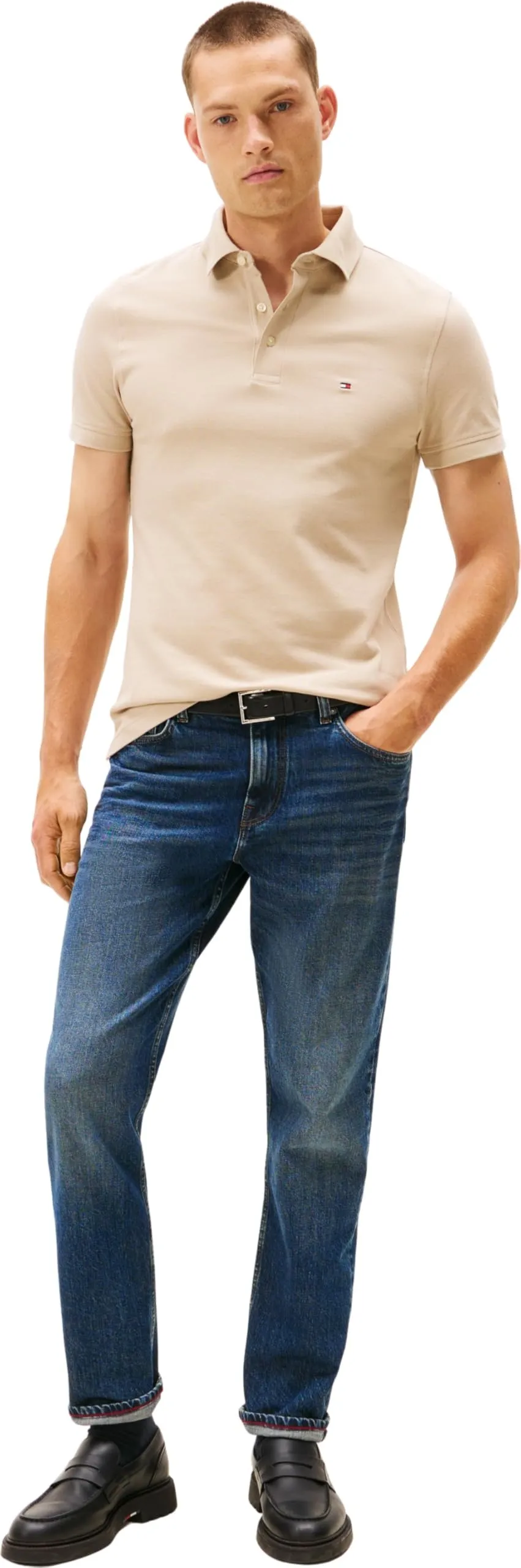 Tommy Hilfiger 1985 Slim Fit Polo Shirt, Sandalwood, XXL - immagine 4