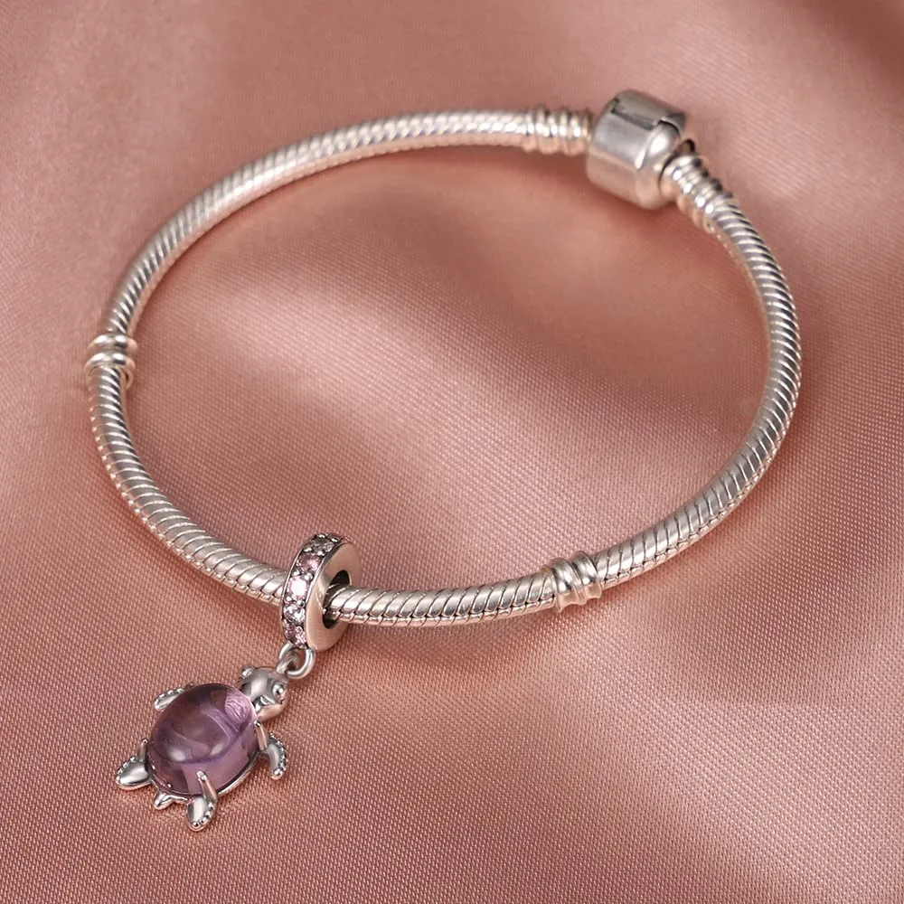 Pandach Bead Charm in Argento Sterling 925 con Cubic Zirconia per Braccialetti e Collane Europei - immagine 2