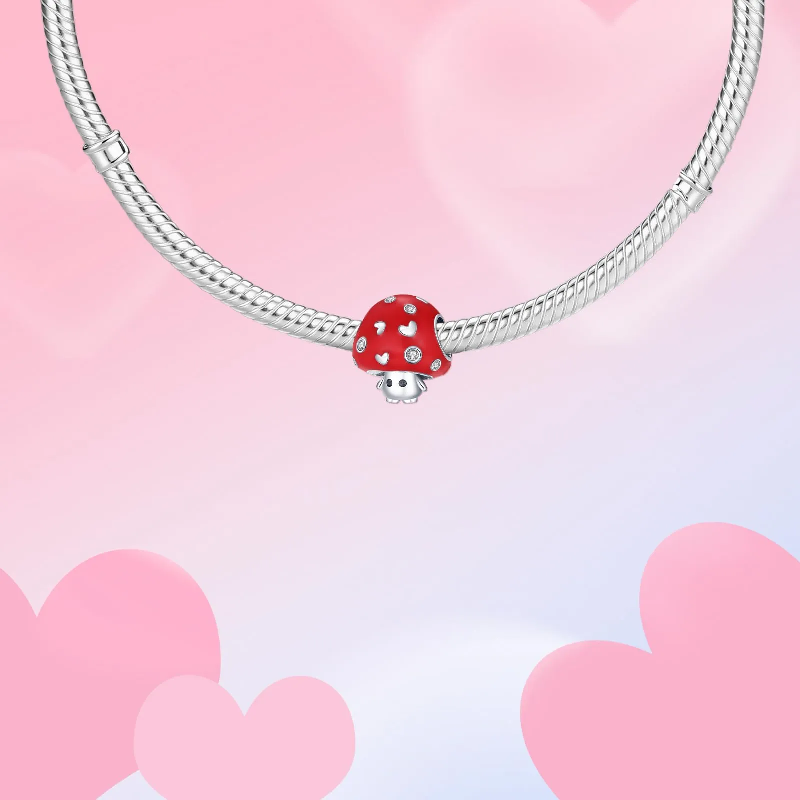 XWN Ciondolo in Argento Sterling 925 con Cubic Zirconia per Braccialetti e Collane Europee - immagine 4