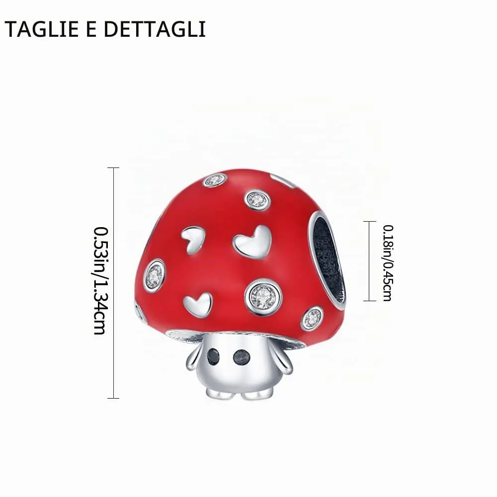 XWN Ciondolo in Argento Sterling 925 con Cubic Zirconia per Braccialetti e Collane Europee - immagine 5