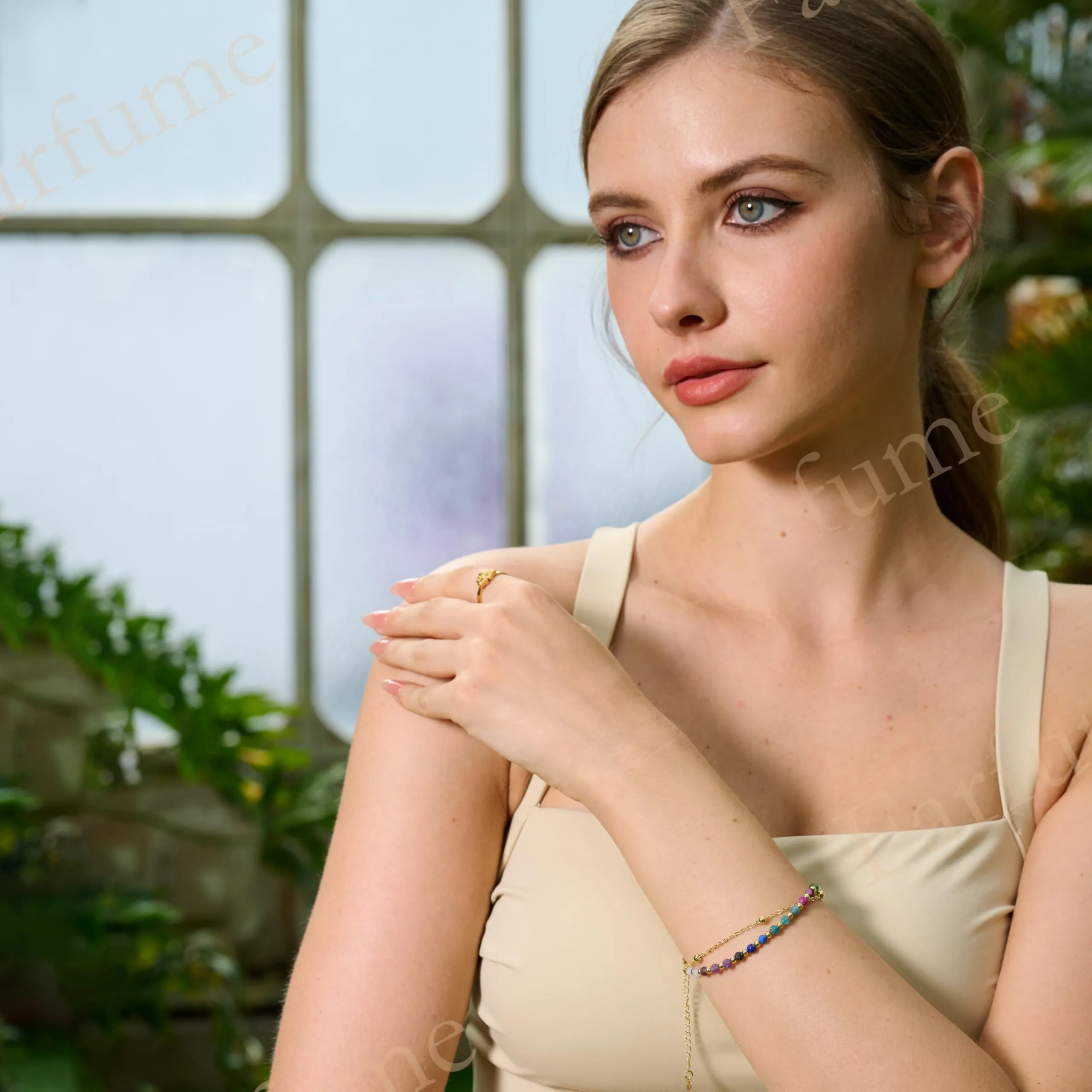 Farfume Bracciale Chakra in Pietre Naturali da 4mm per Donna - immagine 6